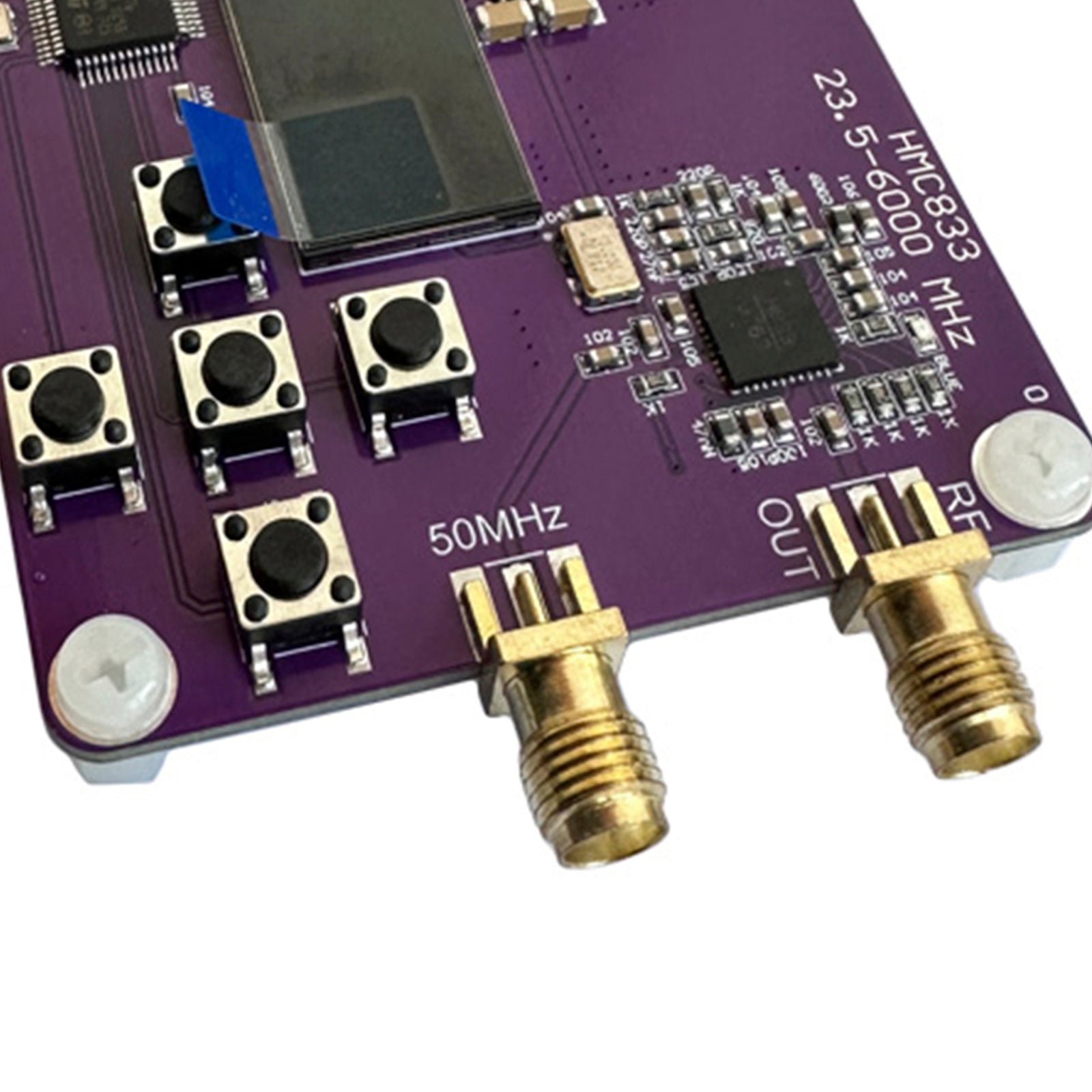RF 6 GHz: n signaaligeneraattori, 23,5-6 000 MHz näppäimistö, OLED HMC833 -näyttö