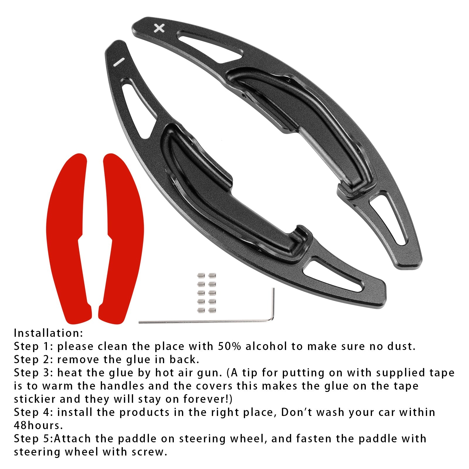 Extension de palettes de changement de vitesse au volant pour BMW M3 M4 X5M X6M en aluminium