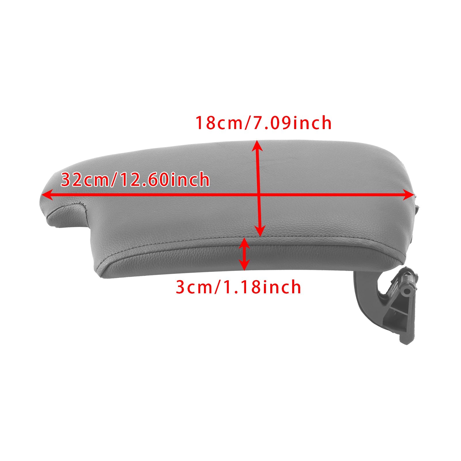 Couvercle de console centrale d&#39;accoudoir en cuir gris pour BMW E90 E91 E92 E93 51169134486