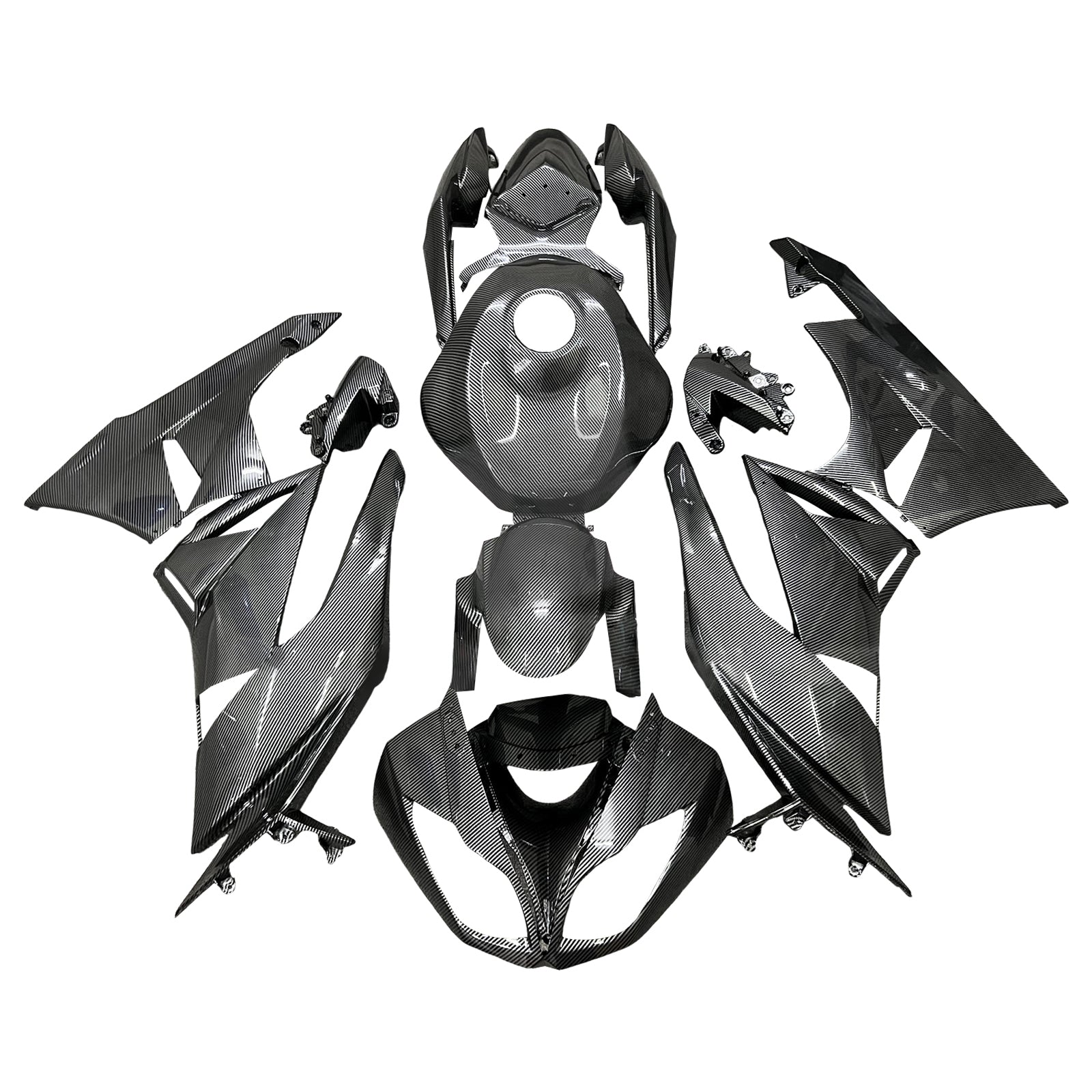 Kit de carénage par injection, carrosserie en plastique ABS pour Kawasaki ZX6R 636 2009-2012