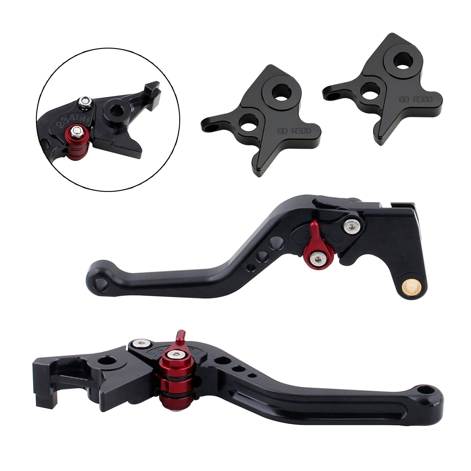 Palanca de freno y embrague corta para Kymco AK550 2017-2022