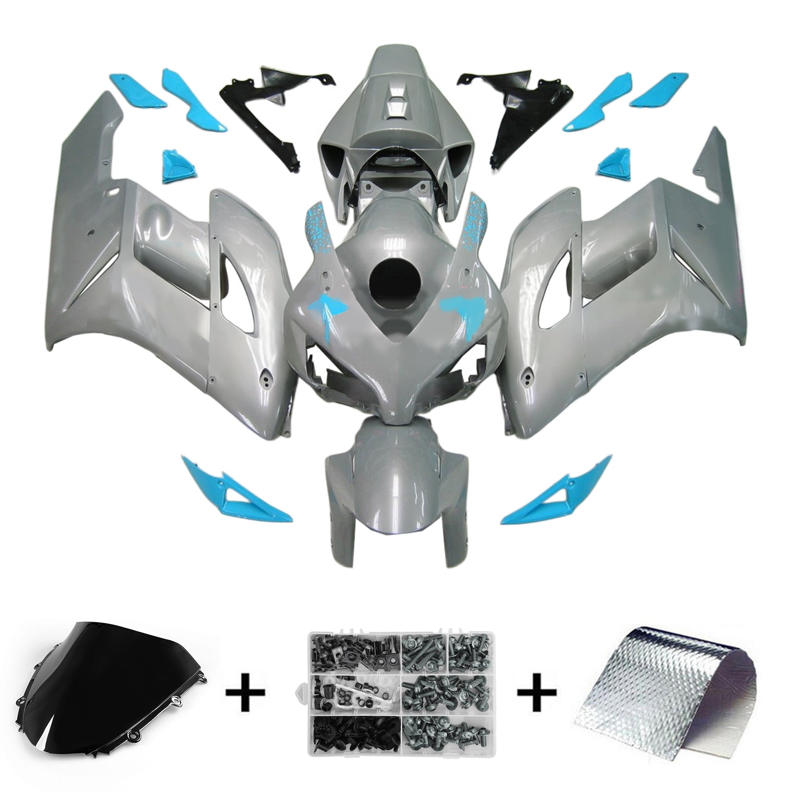 Kit de carénage par injection, carrosserie en plastique ABS pour Honda CBR1000RR 2004-2005