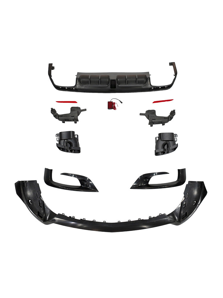 Kit carrosserie B700 pour pare-chocs avant compatible avec Mercedes-Benz Classe S W222 S500 S600 (2014-2017).