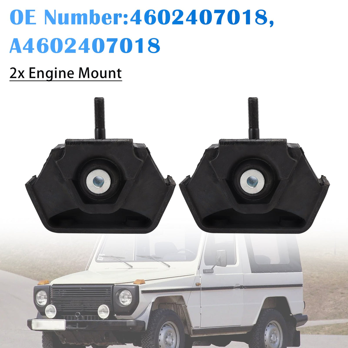 Supports moteur (x2) pour Mercedes-Benz Classe G W460, référence 4602407018 M110.994