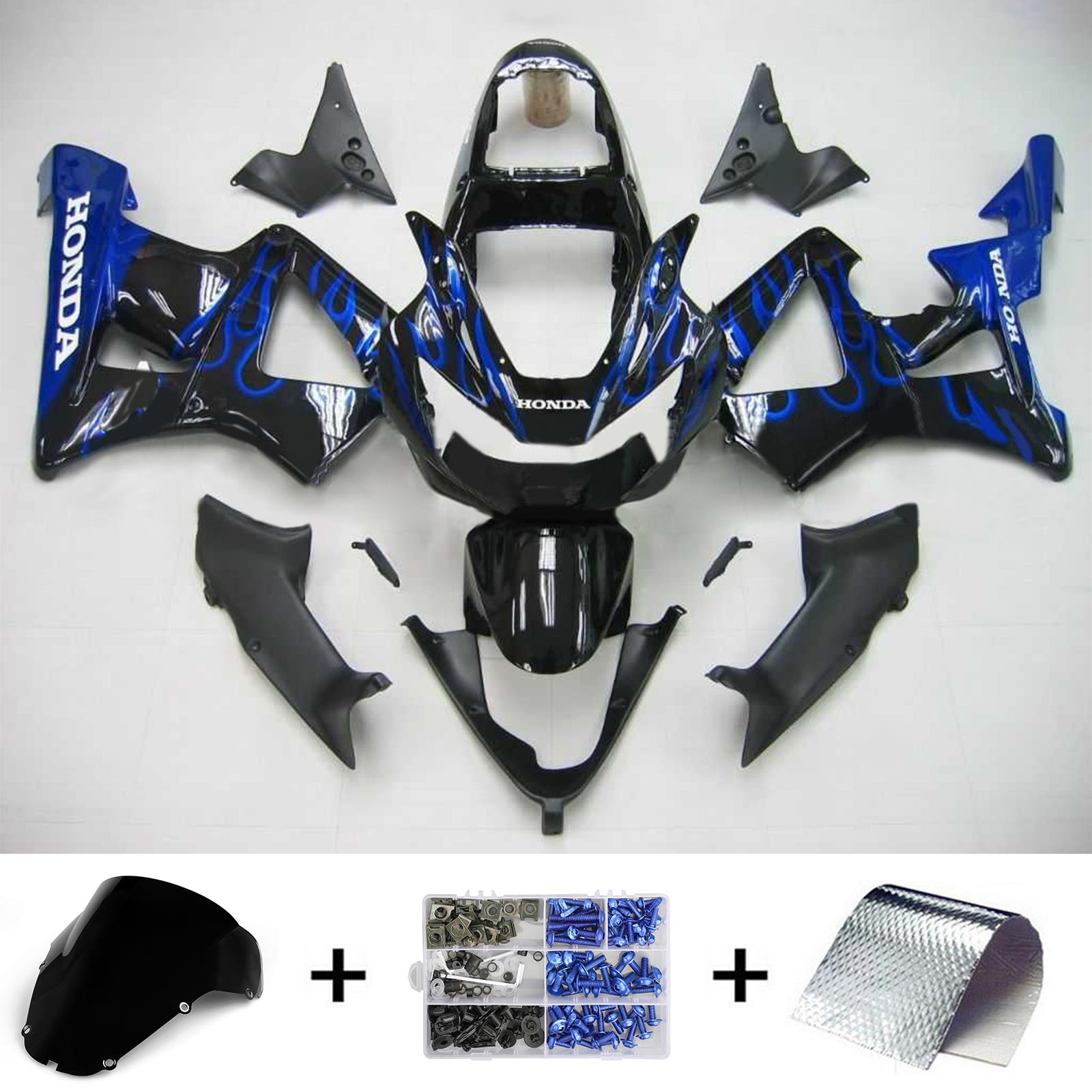 2000-2001 Honda CBR929RR Kit de carénage d'injection Bodywork Abs en plastique