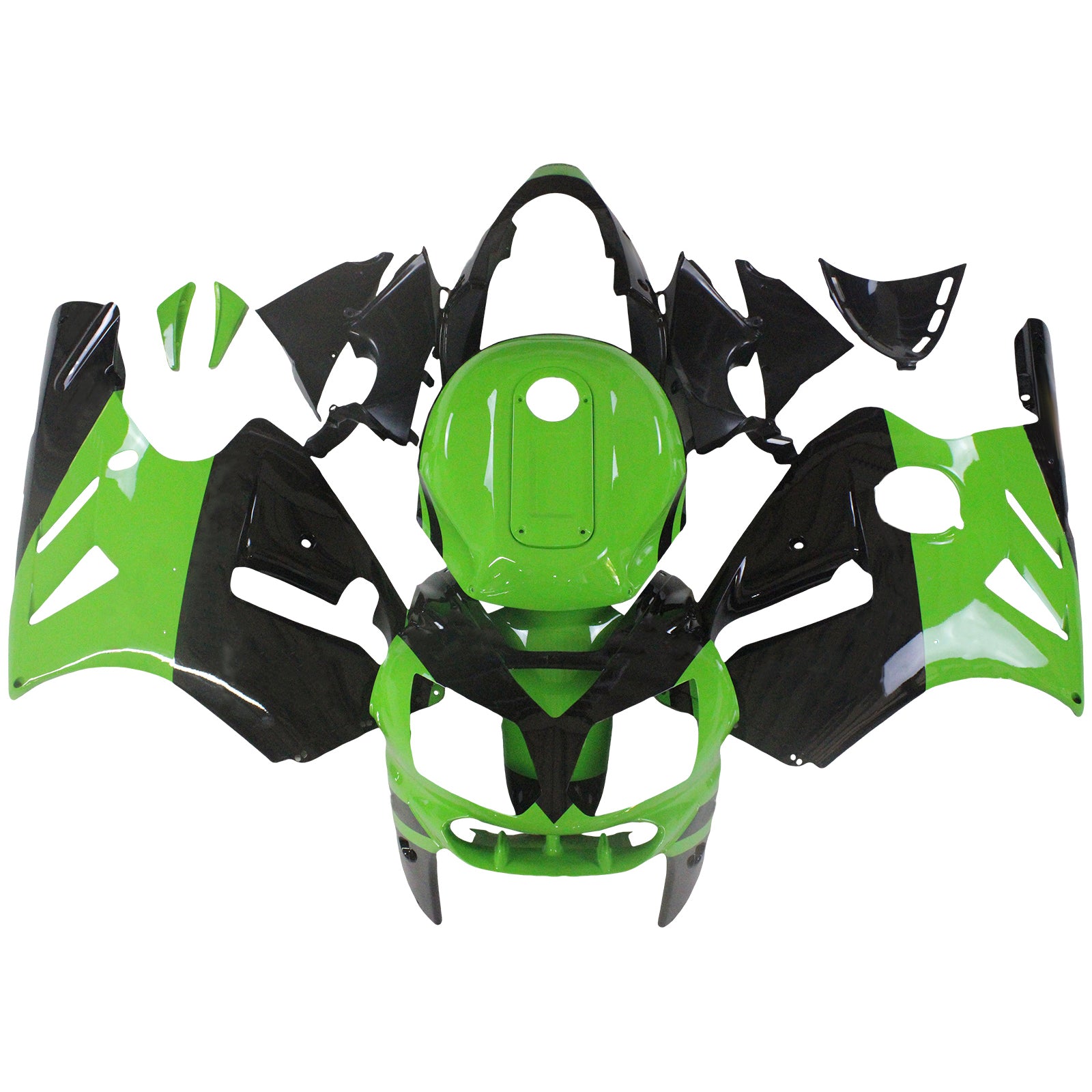 Kit de carénage par injection, carrosserie en plastique ABS, compatible avec Kawasaki ZX12R 2002-2005