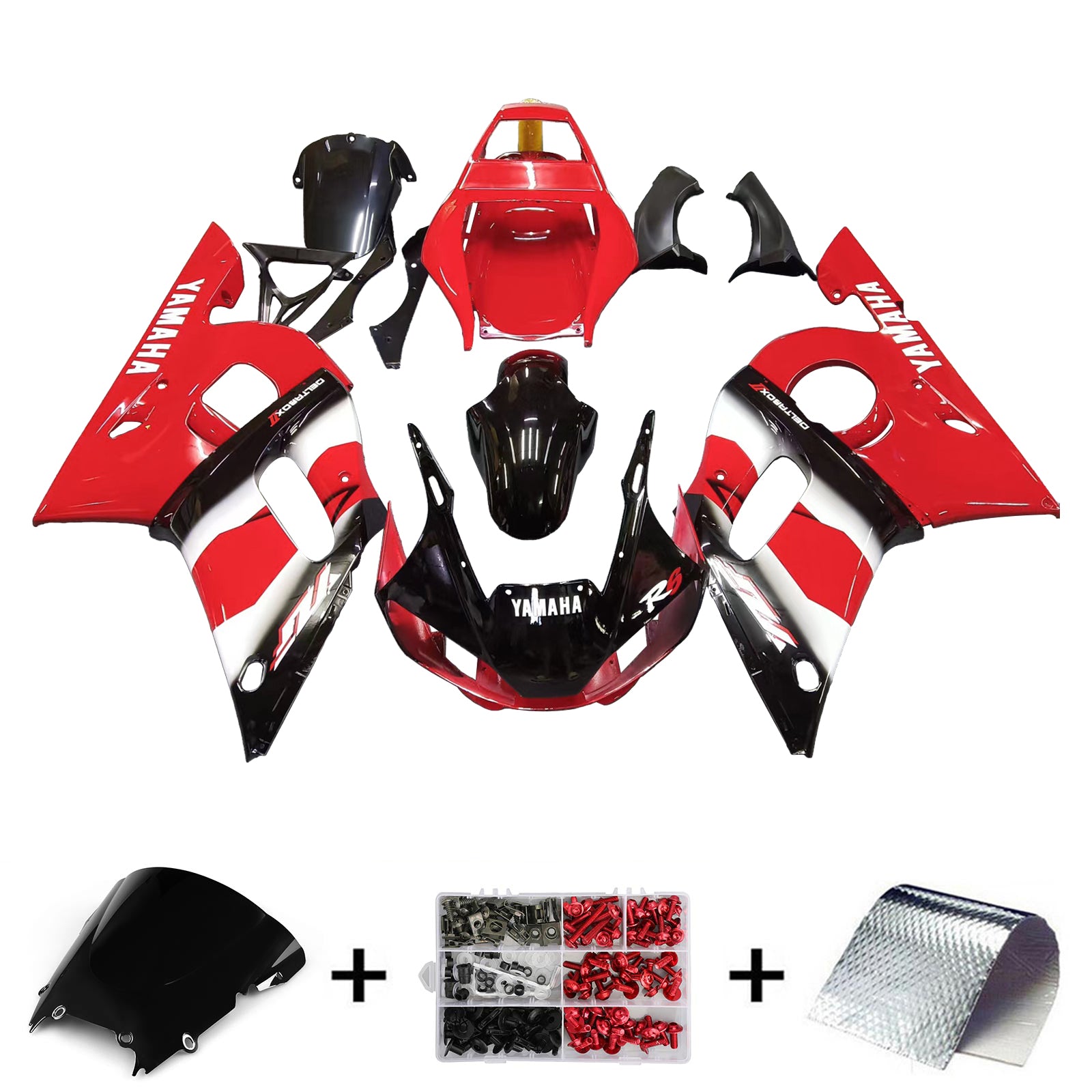 Kit de carénage Amotopart pour Yamaha YZF 600 R6 1998-2002 Générique