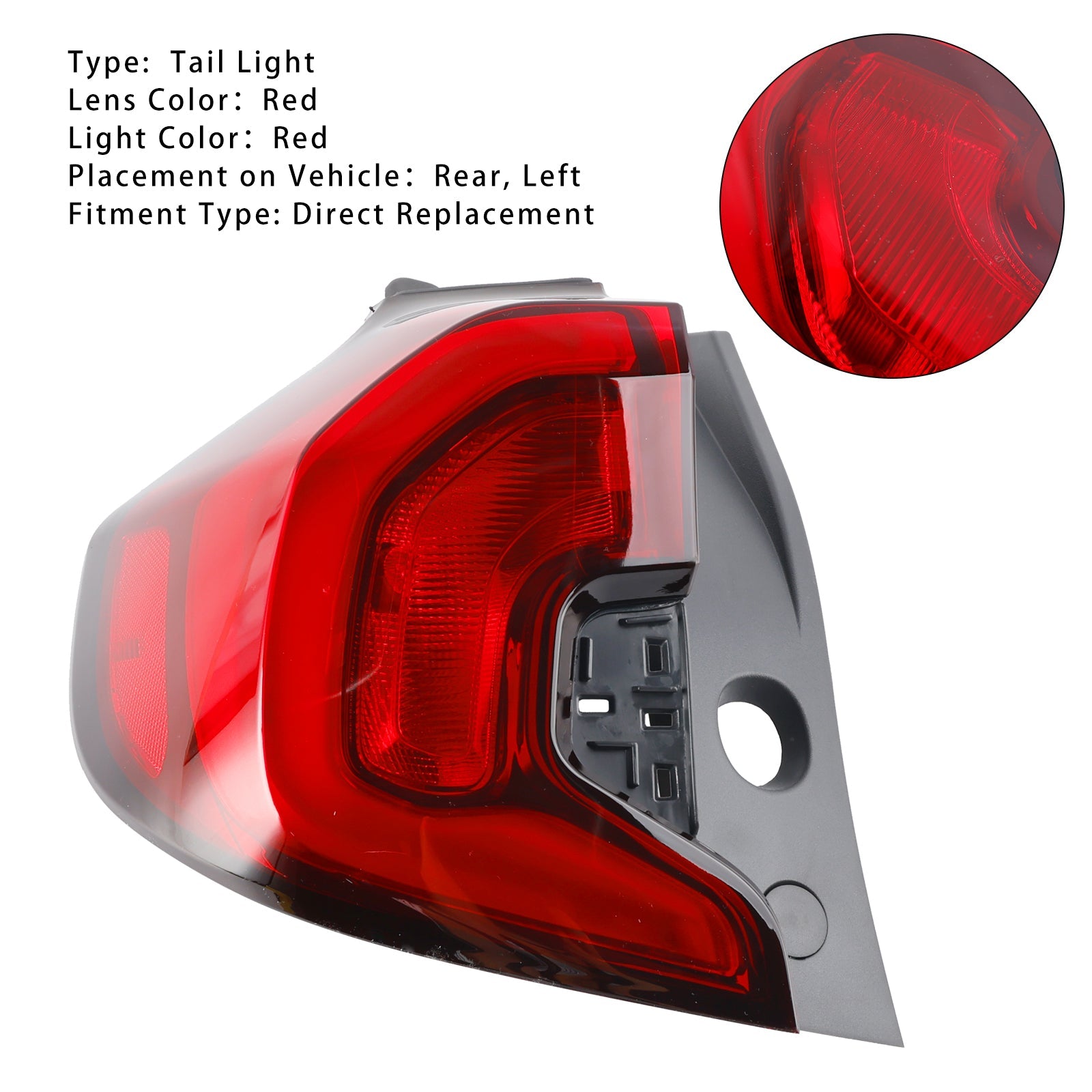 Links achterlicht met DEL voor GMC SLE/SLT 2018-2021 (GM2804135)