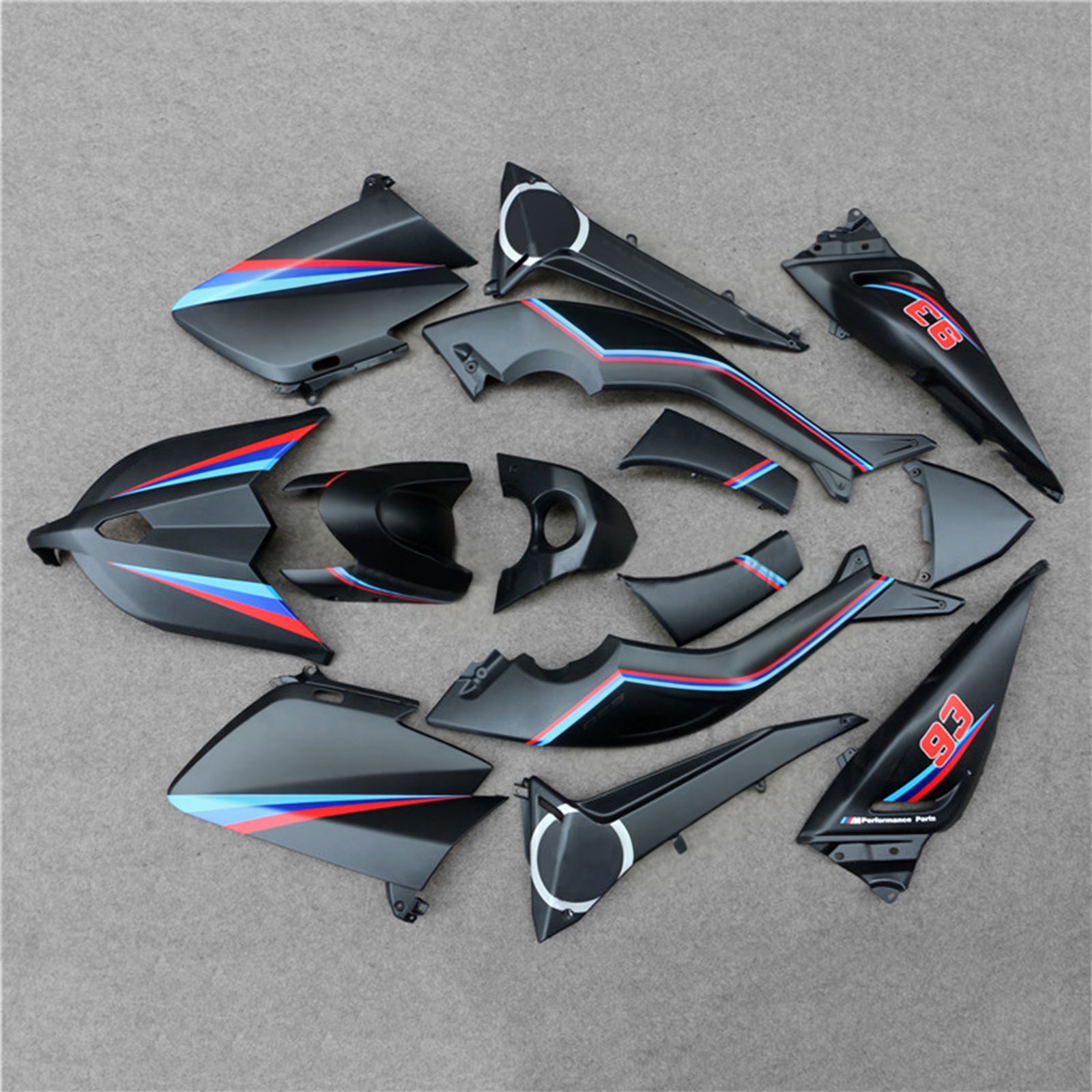 Kit de carénage en plastique injecté compatible avec Yamaha T-Max TMAX530 2012-2014