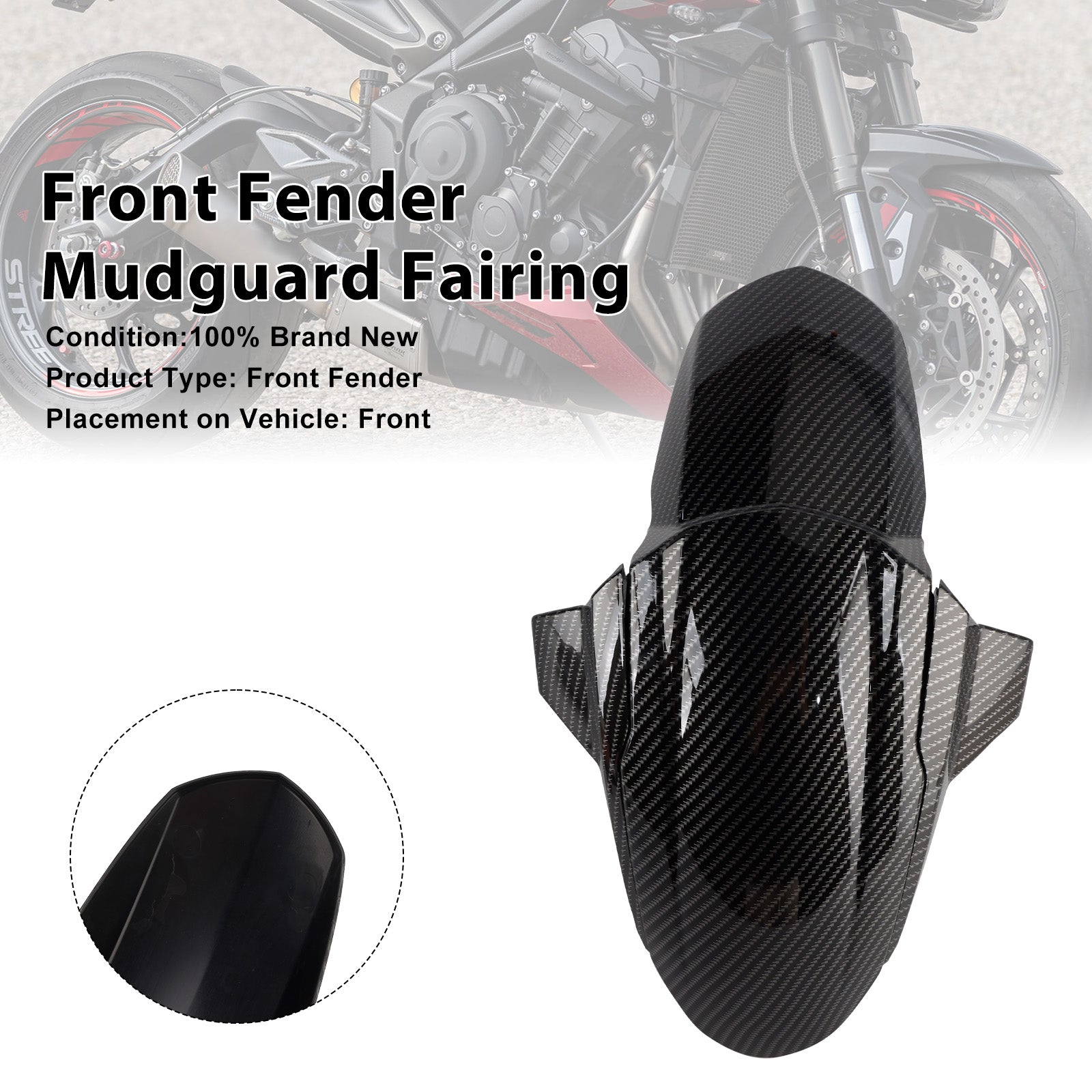 Garde-boue avant et carénage pour Street Triple 765 R RS (2020-2025)