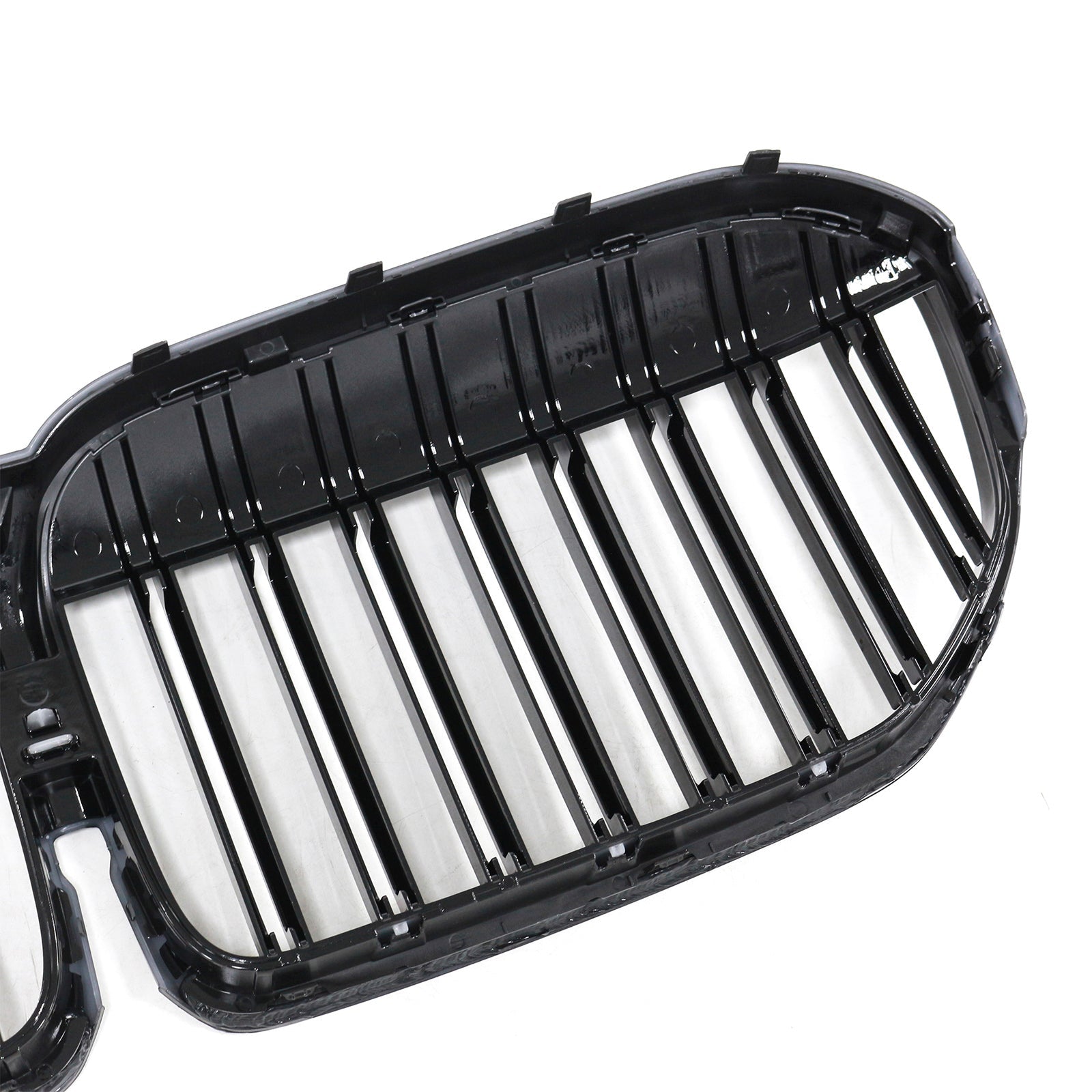 Grille de calandre avant noire brillante à double lamelles pour BMW Série 7 G11 G12 2019-2022