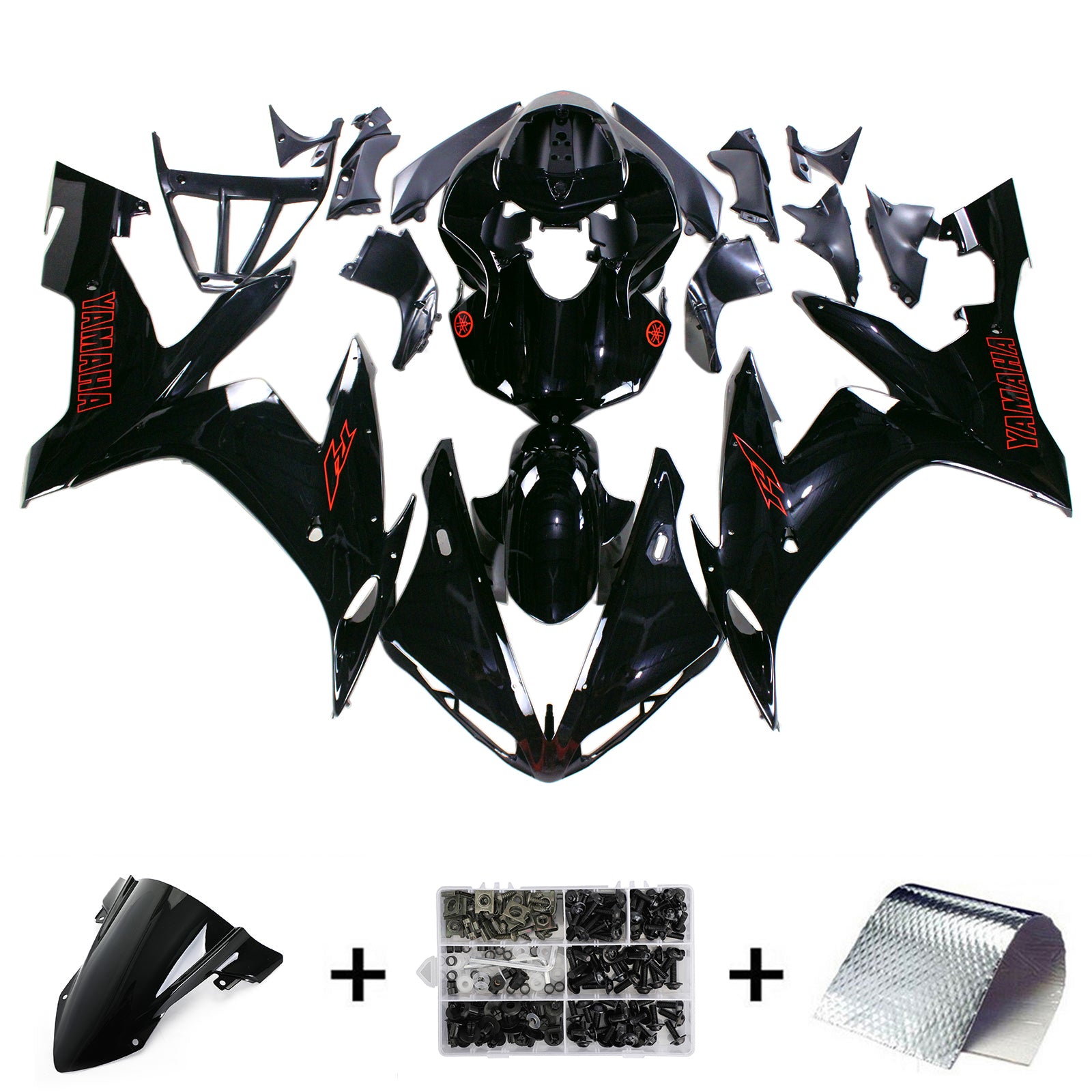 Kit de carénage Amotopart pour Yamaha YZF 1000 R1 2004-2006 générique