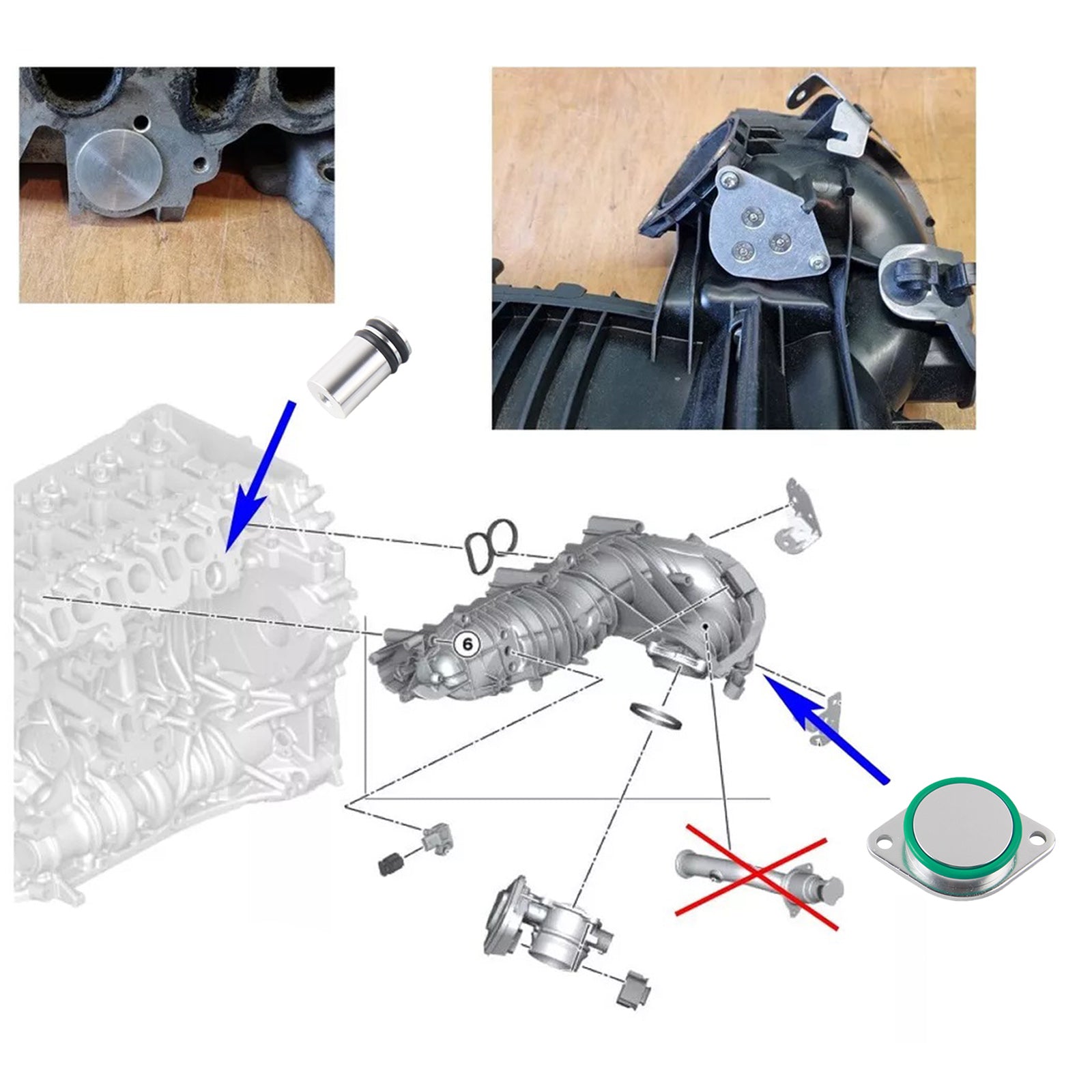 EGR Cooler Gasket Repair Replace kit pour BMW N47 N47S 2.0 D E81 87 88 82 90 E84