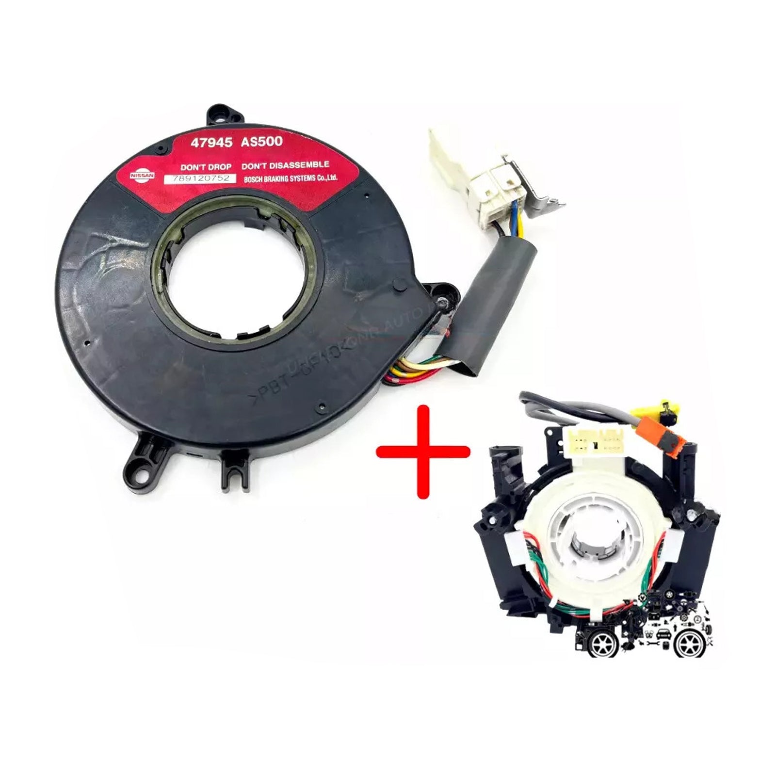 Sprężyna zegarowa + zespół czujnika kąta skrętu dla Nissan 350Z 2003-2006 47945-AS500 47945AS500