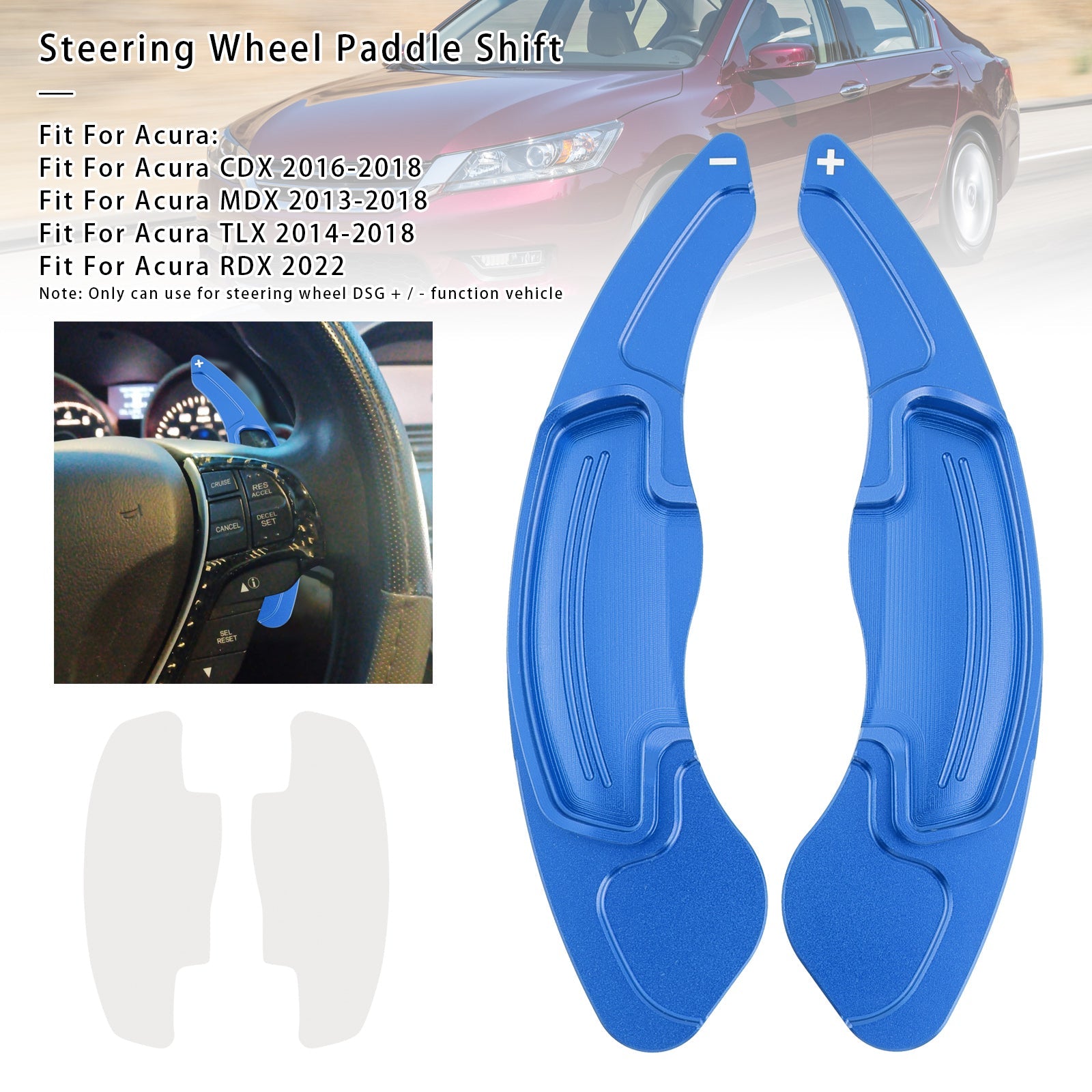 Pallet di cambio di velocità al volante per Acura RDX MDX CDX TLX 13-18