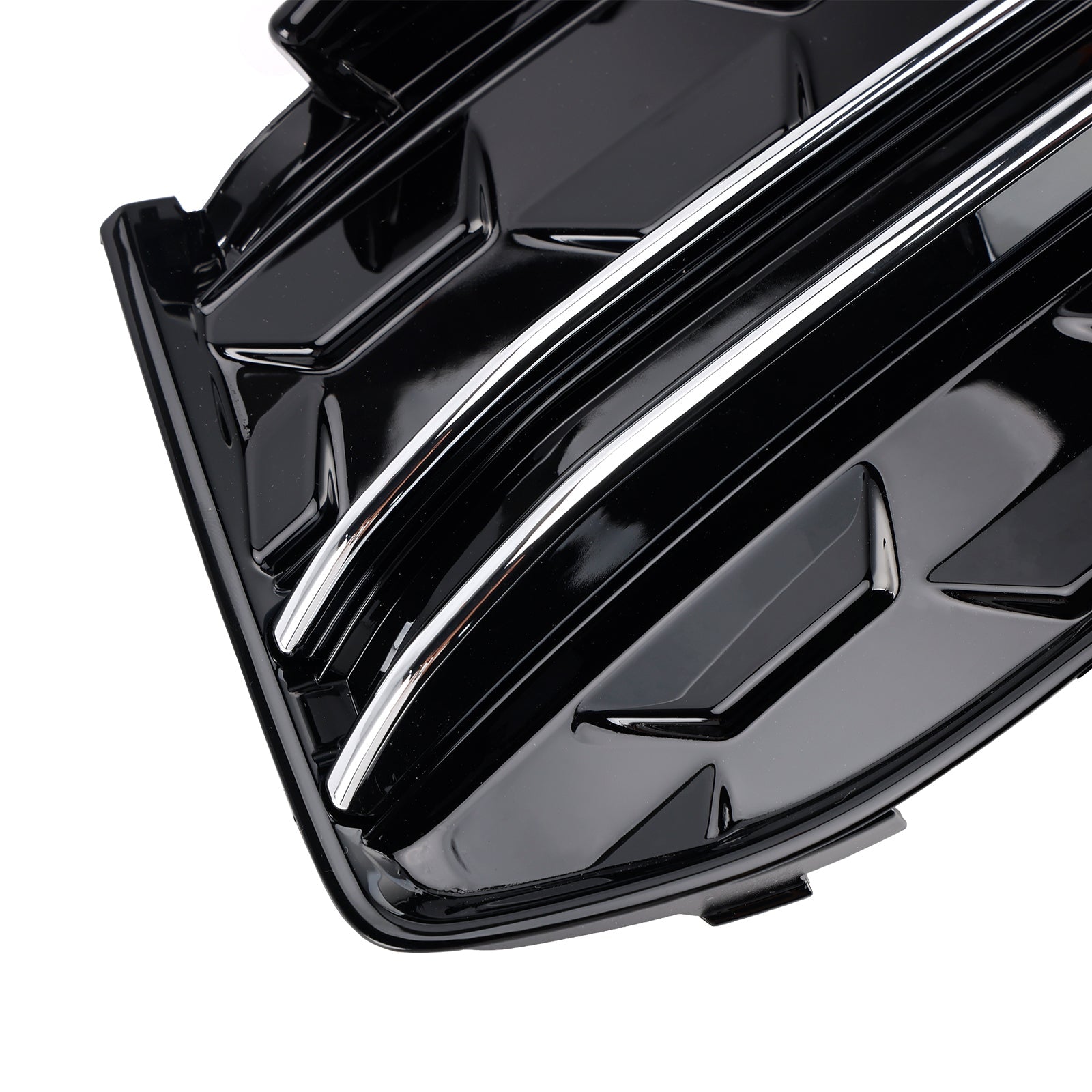 2023+ Audi A6 C8PA S-Line S6 2 pièces pare-chocs avant antibrouillard calandre garniture noir chrome