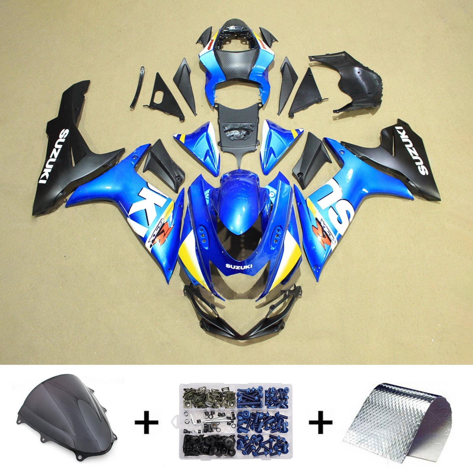 Kit de carenado inyectado de plástico ABS para Suzuki GSXR 600/750 2011-2026 K11