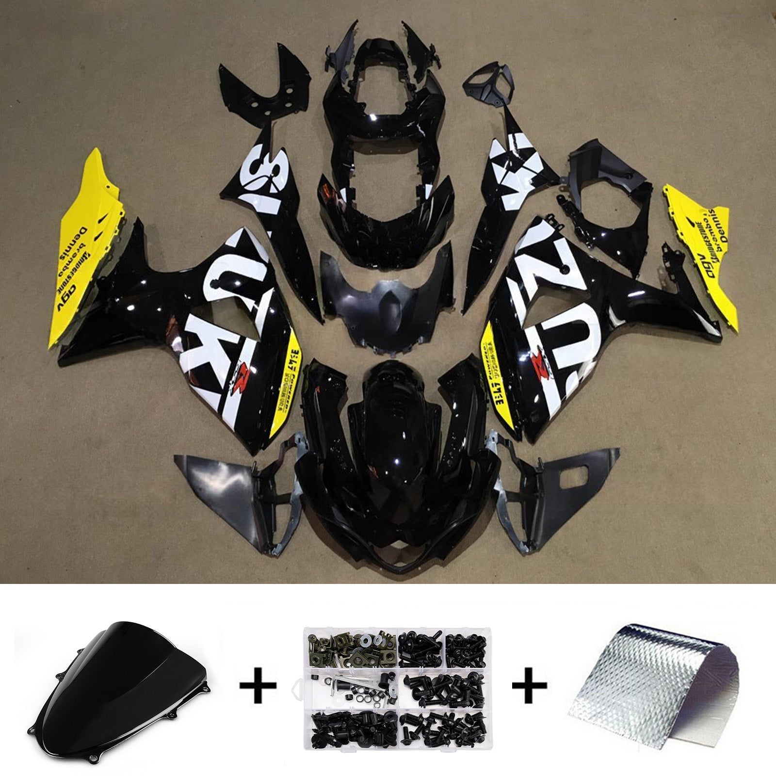 Kit de carénage injecté en plastique ABS pour Suzuki GSXR1000 2009-2016 K9