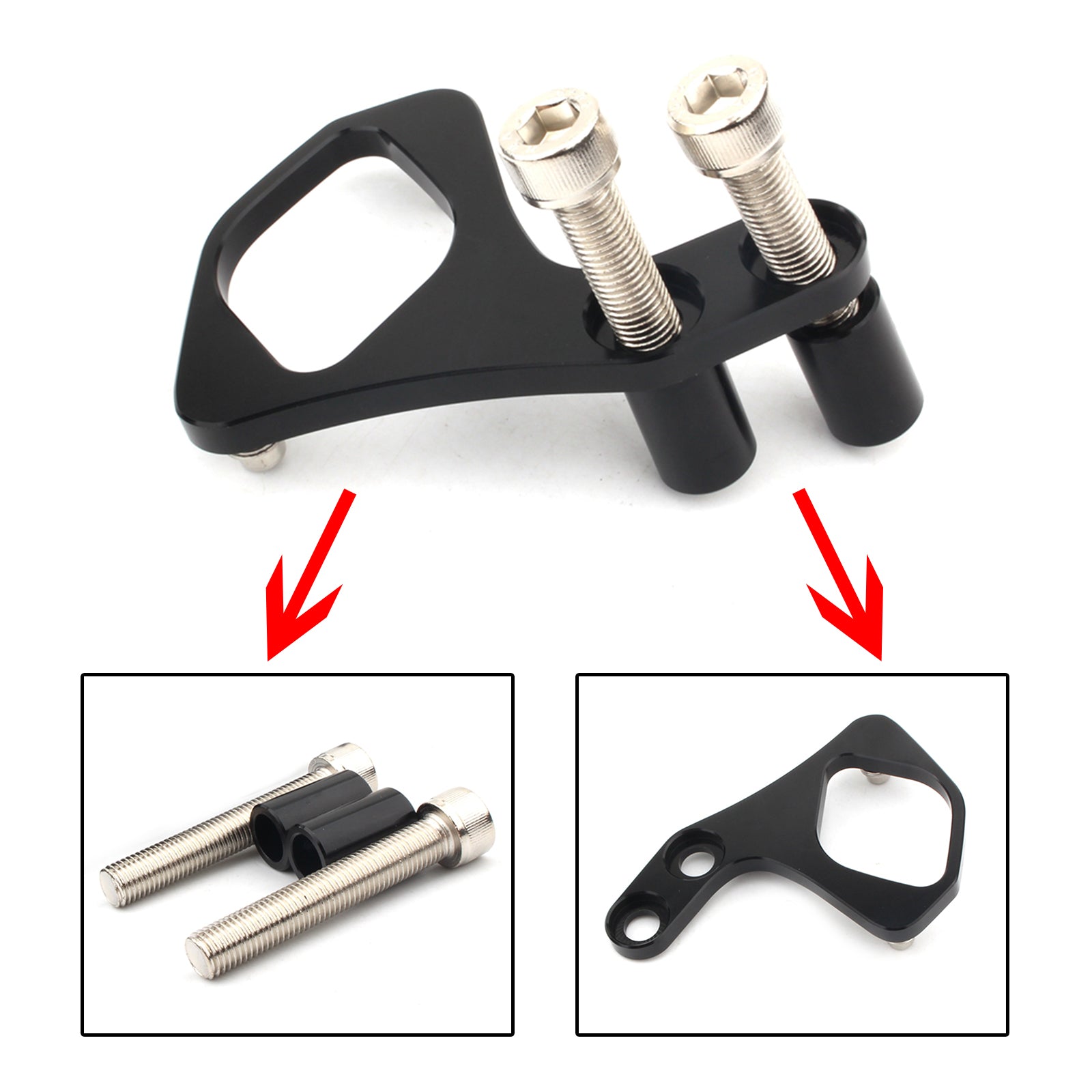 Support De Relocalisation Clé D'Allumage Cnc Noir A Pour Tr Scrambler T100 01-15
