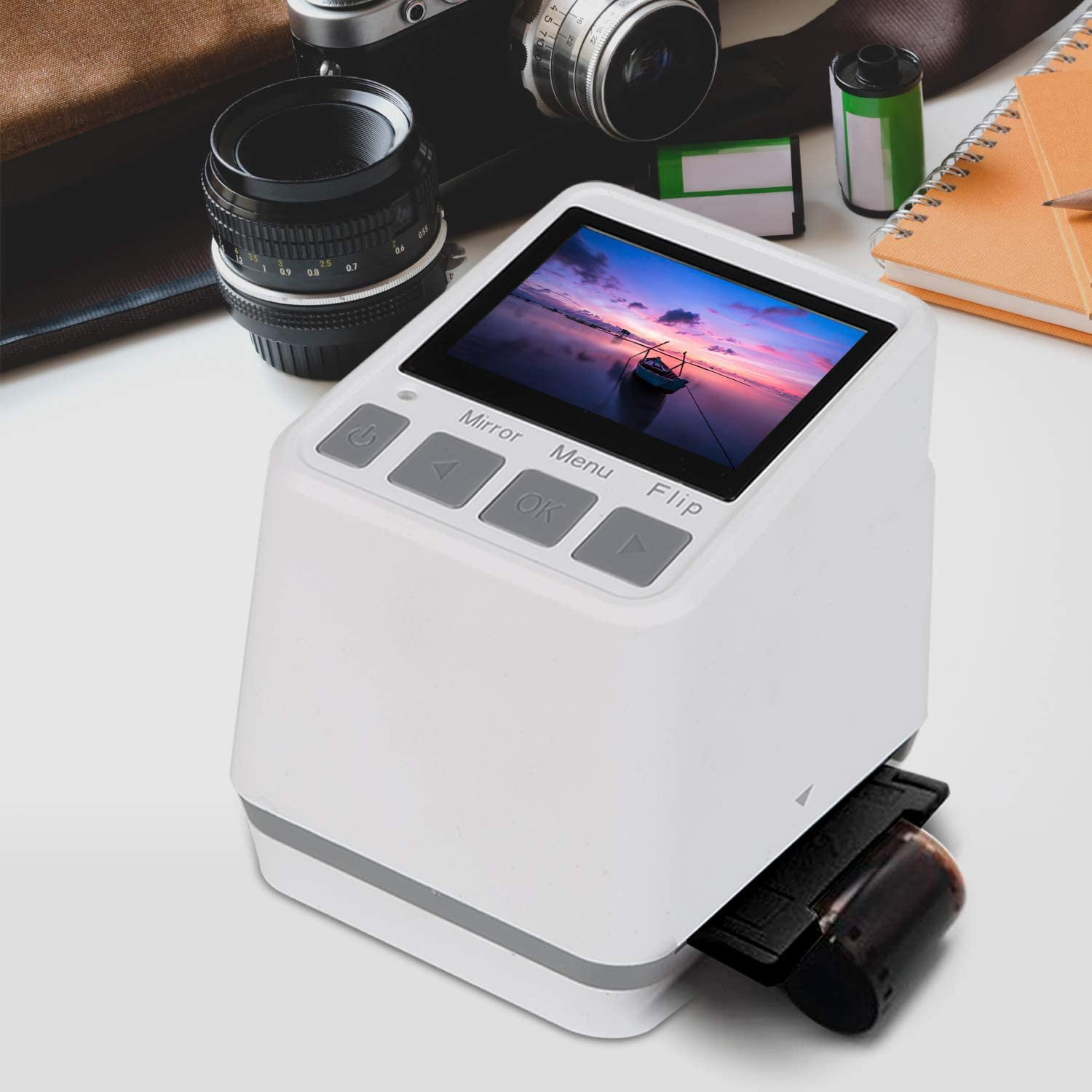 Scanner per diapositive per negativi vecchi da 22 MP, conversione di pellicole 126KPK/135/110/Super 8