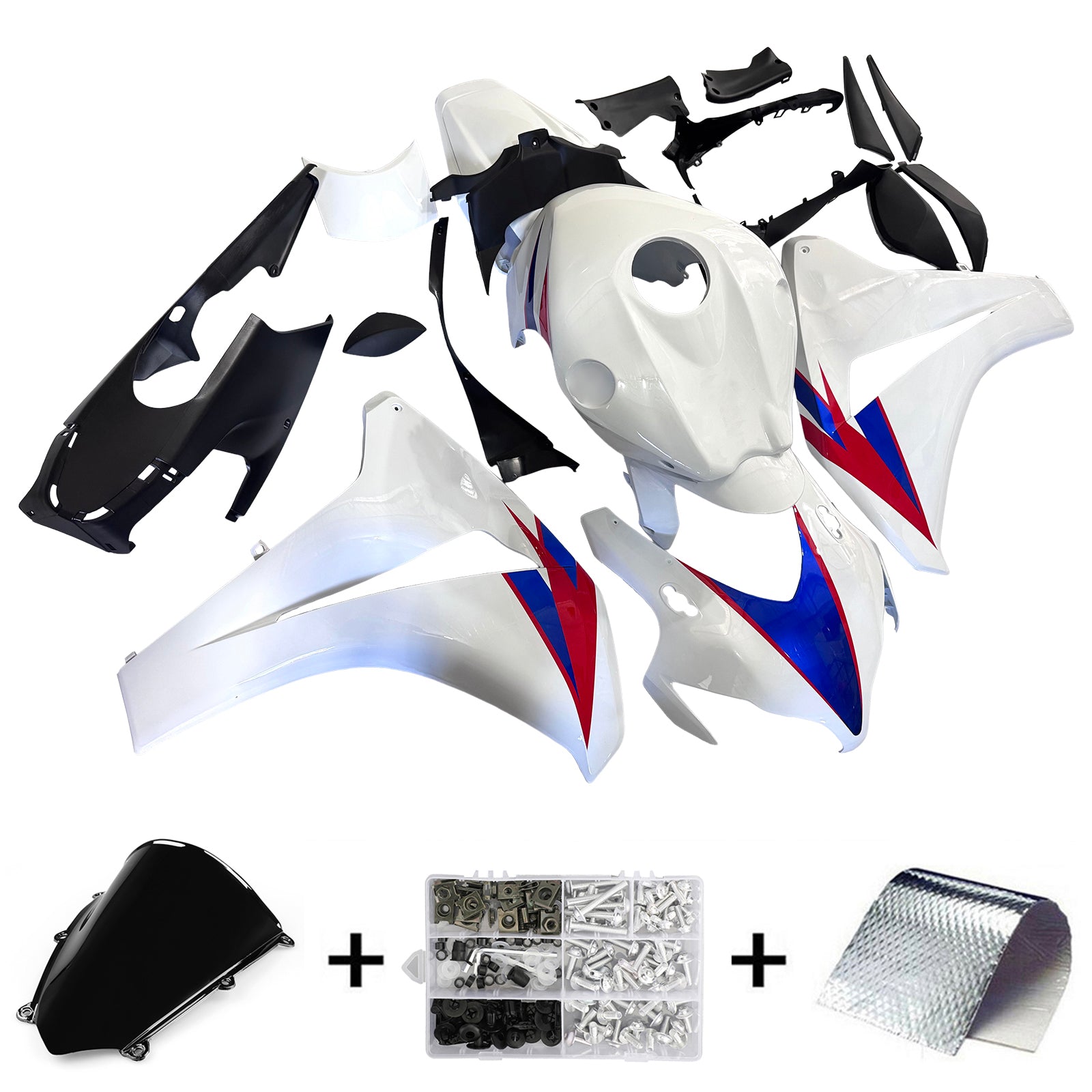 Kit de carénage injecté en plastique ABS pour Honda CBR1000RR 2008-2011