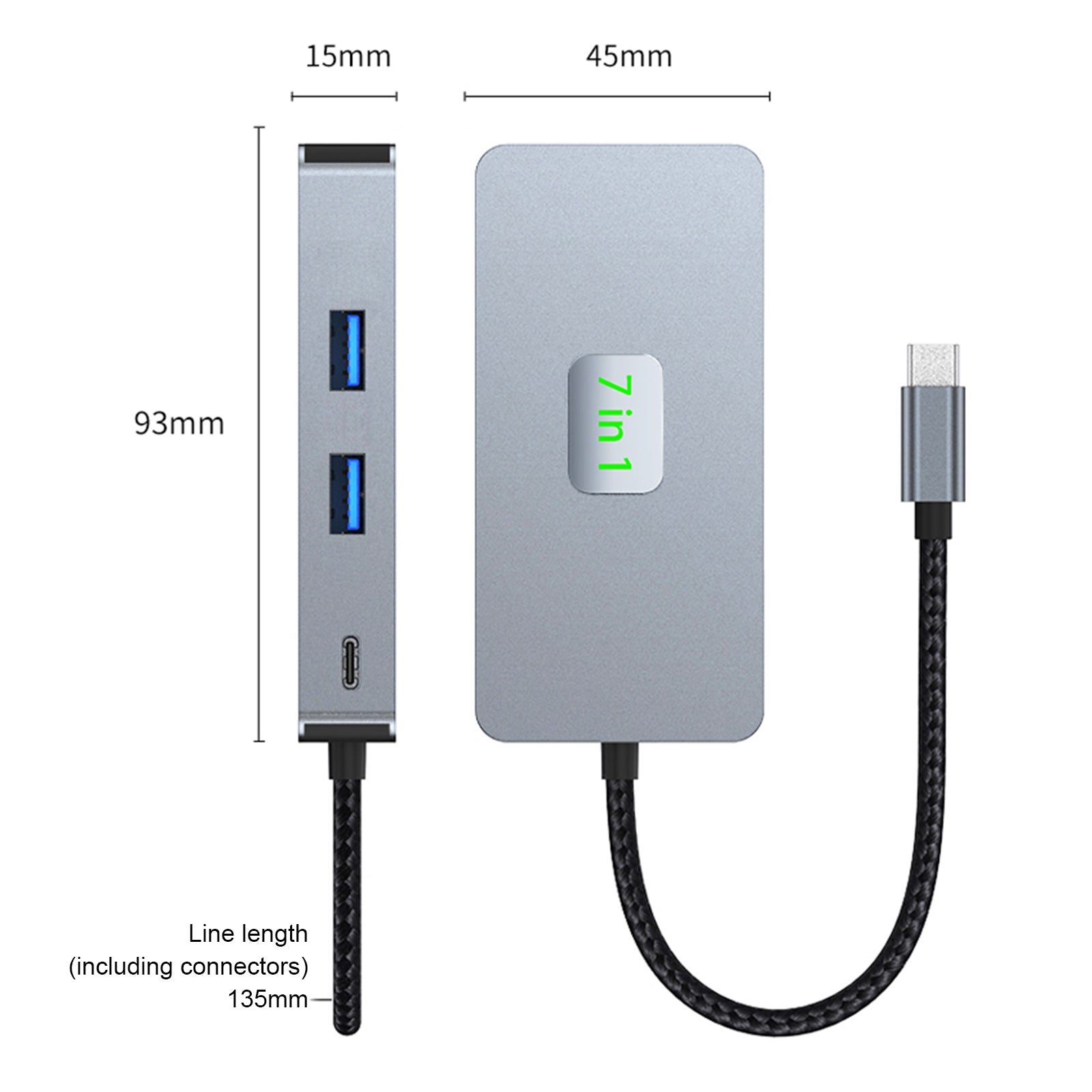 Adapter koncentratorja; 7 v 1 vmesniku tipa-Clutal