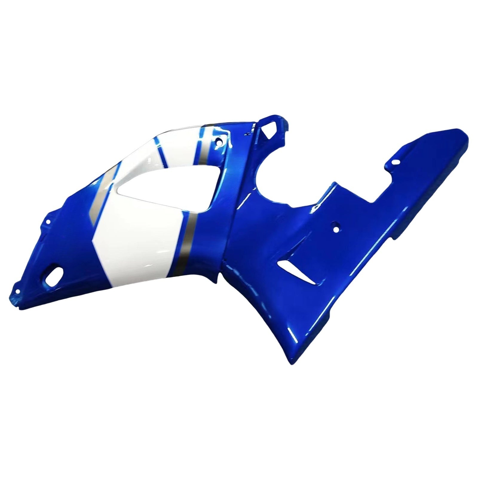 Kit de carénage en plastique ABS moulé par injection bleu pour Yamaha YZF R1 2000-2001