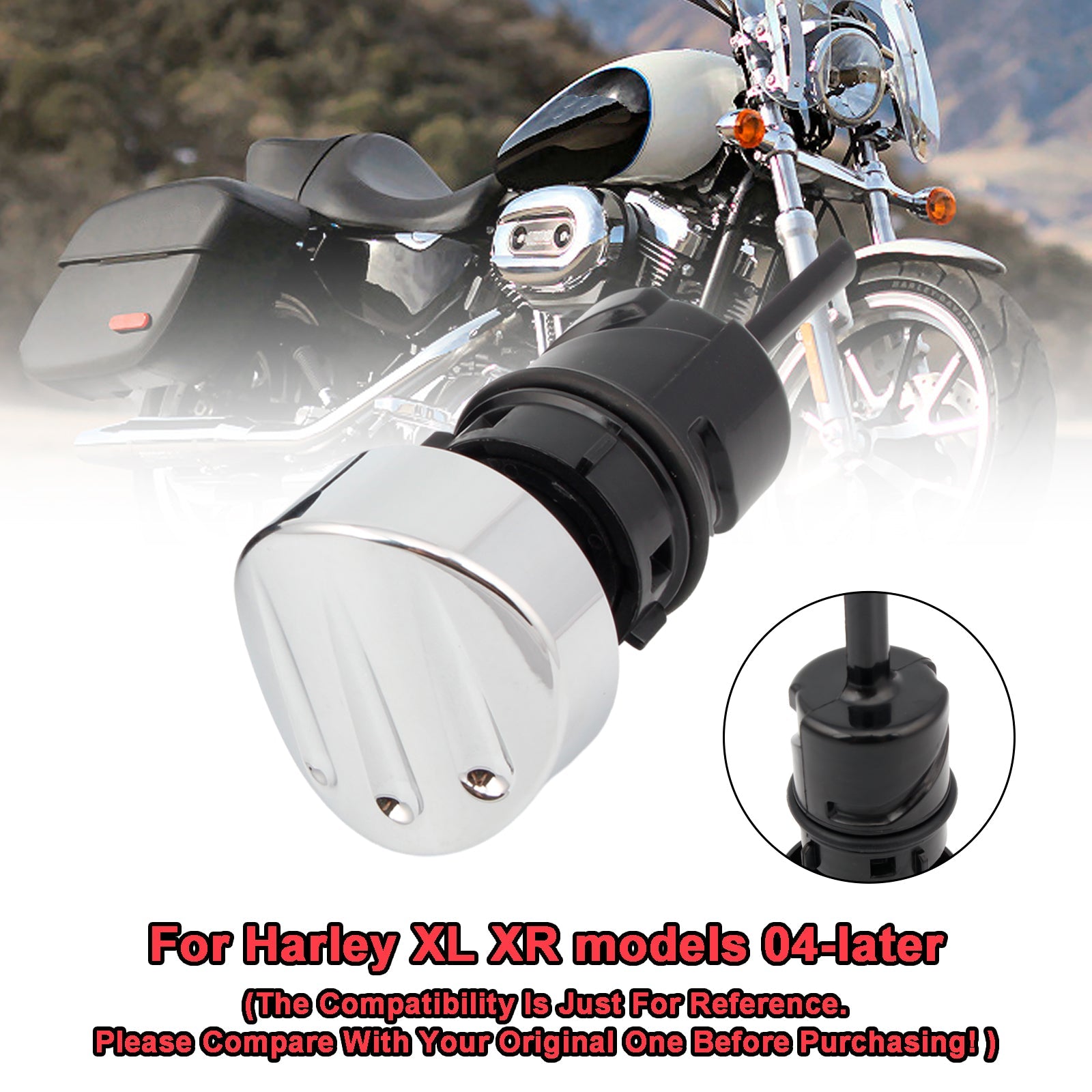 Tapa del tanque de calibre de aceite, para Sportster XL883 XL1200 2004 - 2016