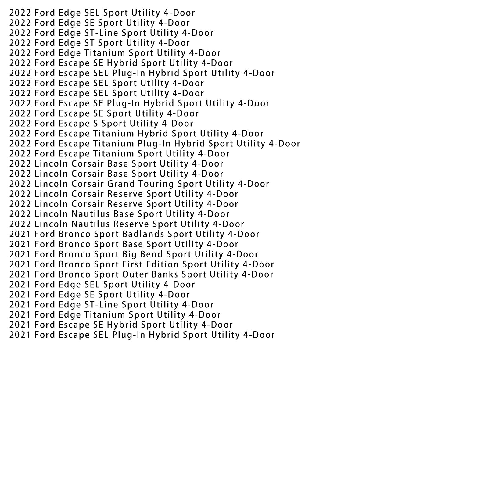Korpus zaworu 8f24 Lincoln Nautilus Reserve Sport Utility 4 drzwi 2021, 8 -Speed ​​Automatyczna skrzynia biegów