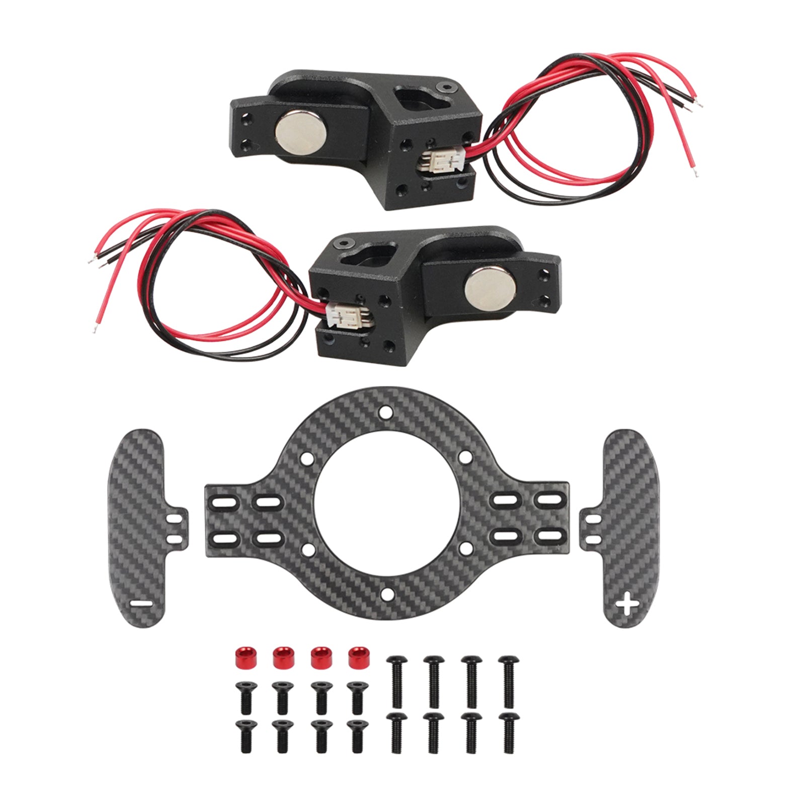 Palets de cambio de velocidad para el volante de simulación de juegos de carreras con soporte magnético