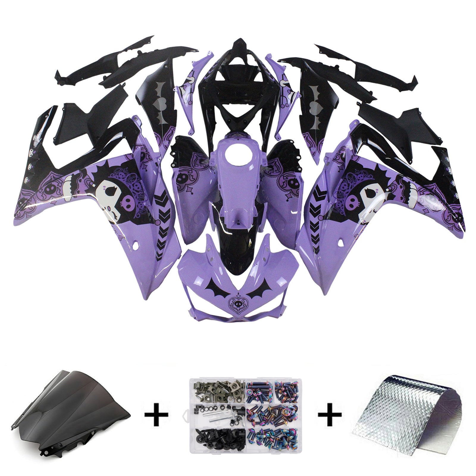 Kit de carénage en plastique ABS injecté pour Yamaha YZF-R3 2014-2018 R25 2015-2017