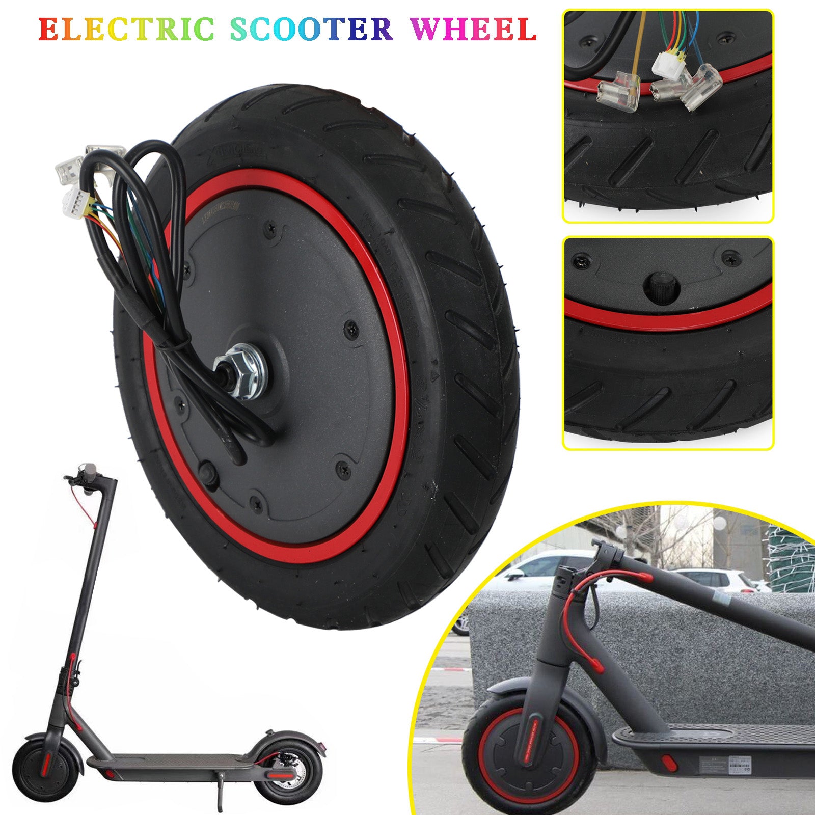Motor de buje trasero para patinete eléctrico 36V350W, Compatible con accesorios para patinete Xiaomi M365/PRO