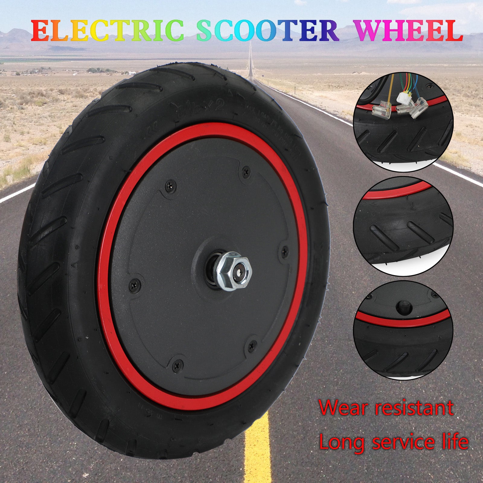Motor de buje trasero para patinete eléctrico 36V350W, Compatible con accesorios para patinete Xiaomi M365/PRO