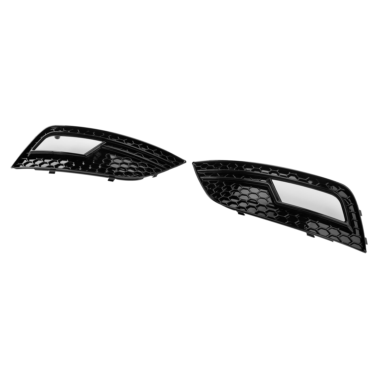 Zwart beveiligingsrooster voor Audi A4 B8.5 2013-2015 Foglichten, standaard bumper
