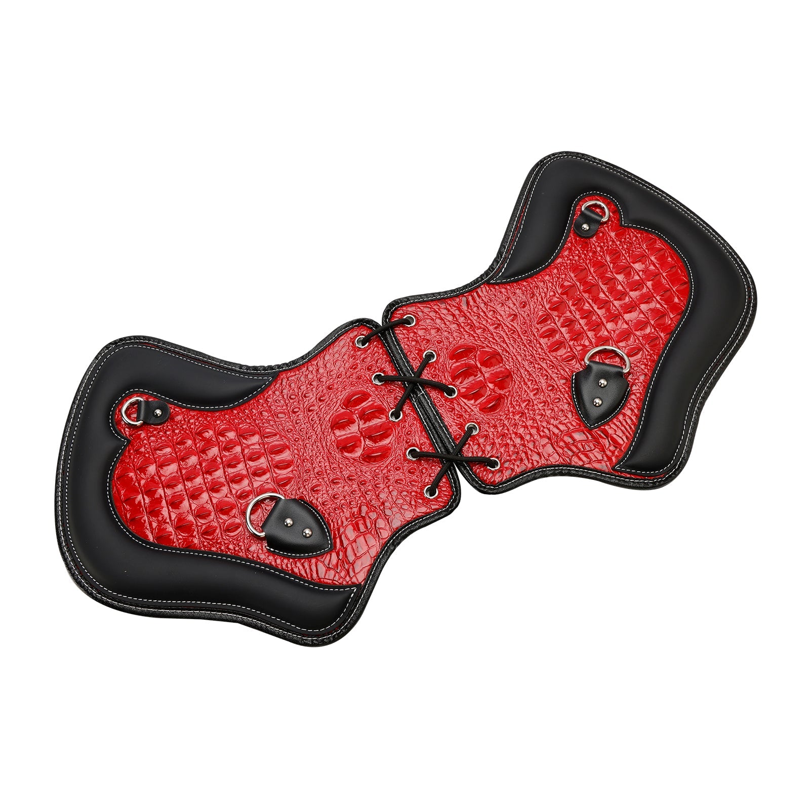 Paar CNC Thermal Saddle-bescherming voor motorfietsen Touring, Softail, Dyna of Sportster (1985-2017) : zwart en bruin