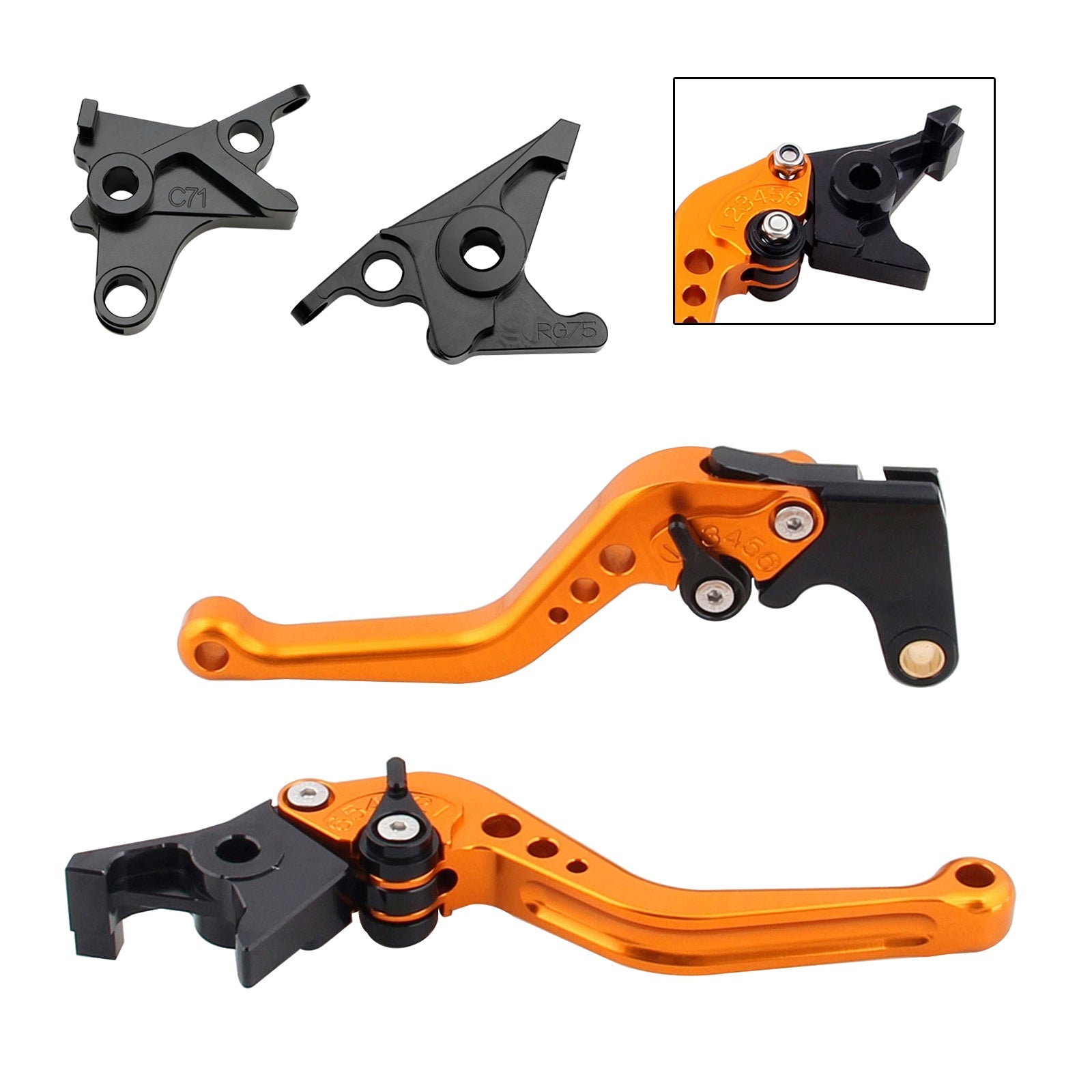 Levier de frein et d'embrayage court pour BMW R NINE T / PURE / RACER 2017-2023