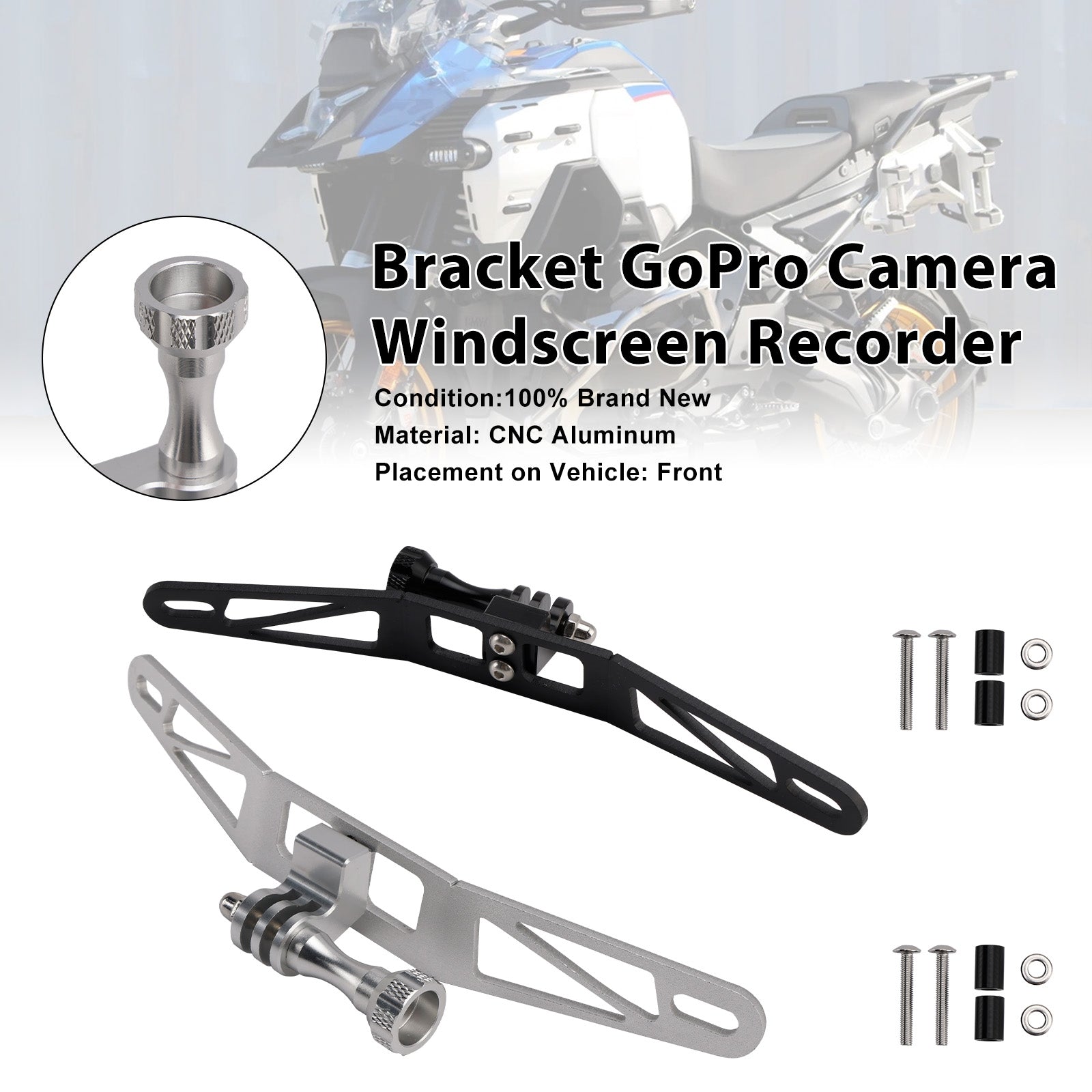 GoPro Camerahouder voor BMW R1300GS S1000XR F900XR F850GS Voorruit
