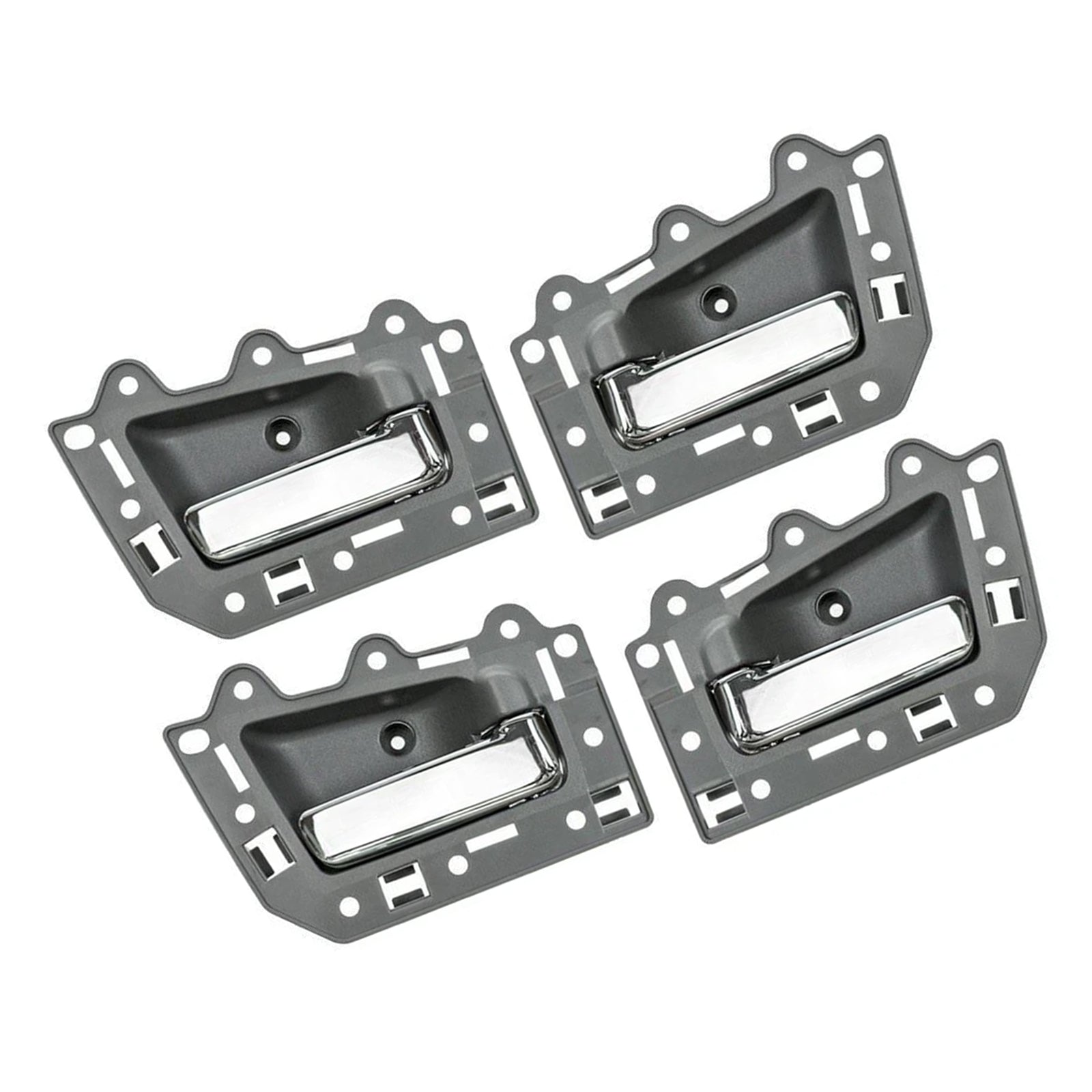 4 poignées de porte intérieures chromées avant et arrière pour Jeep Grand Cherokee 2005-2011