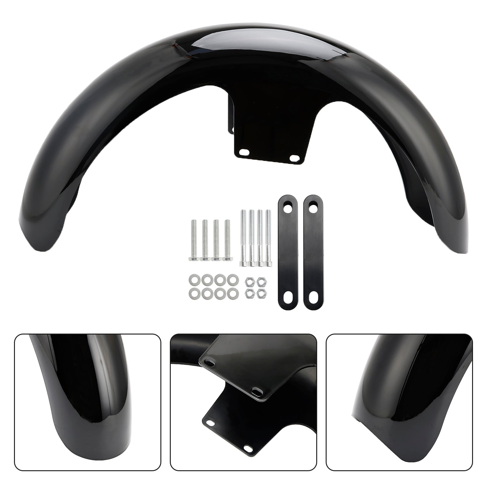 Parafango anteriore avvolgente 19"" in ABS per Touring Electra Street Road Glide Baggers FLHT FLHR