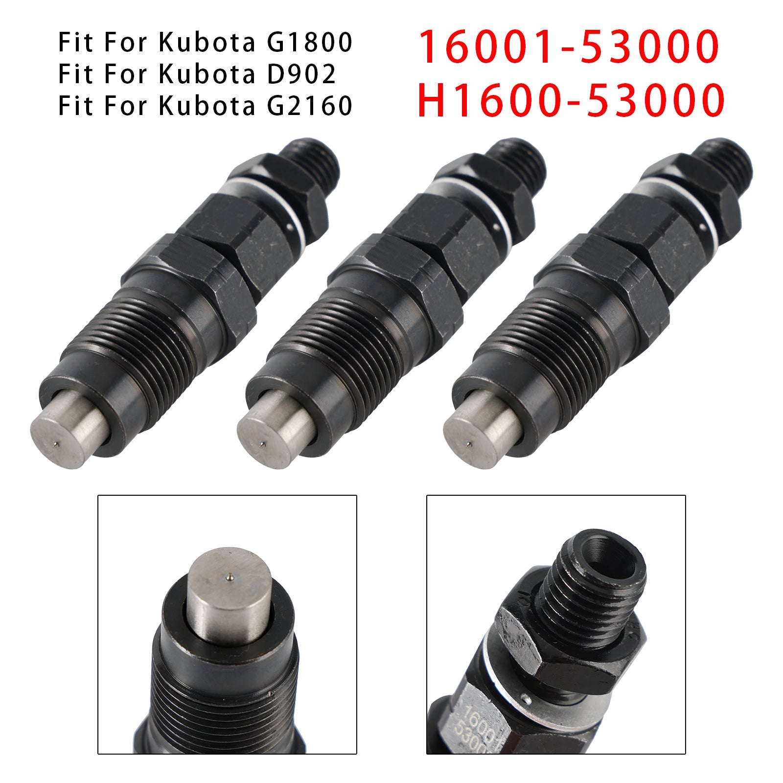 3 injecteurs de carburant pour moteur Kubota D722 D782 BX2230D 16001-53000 H1600-53000