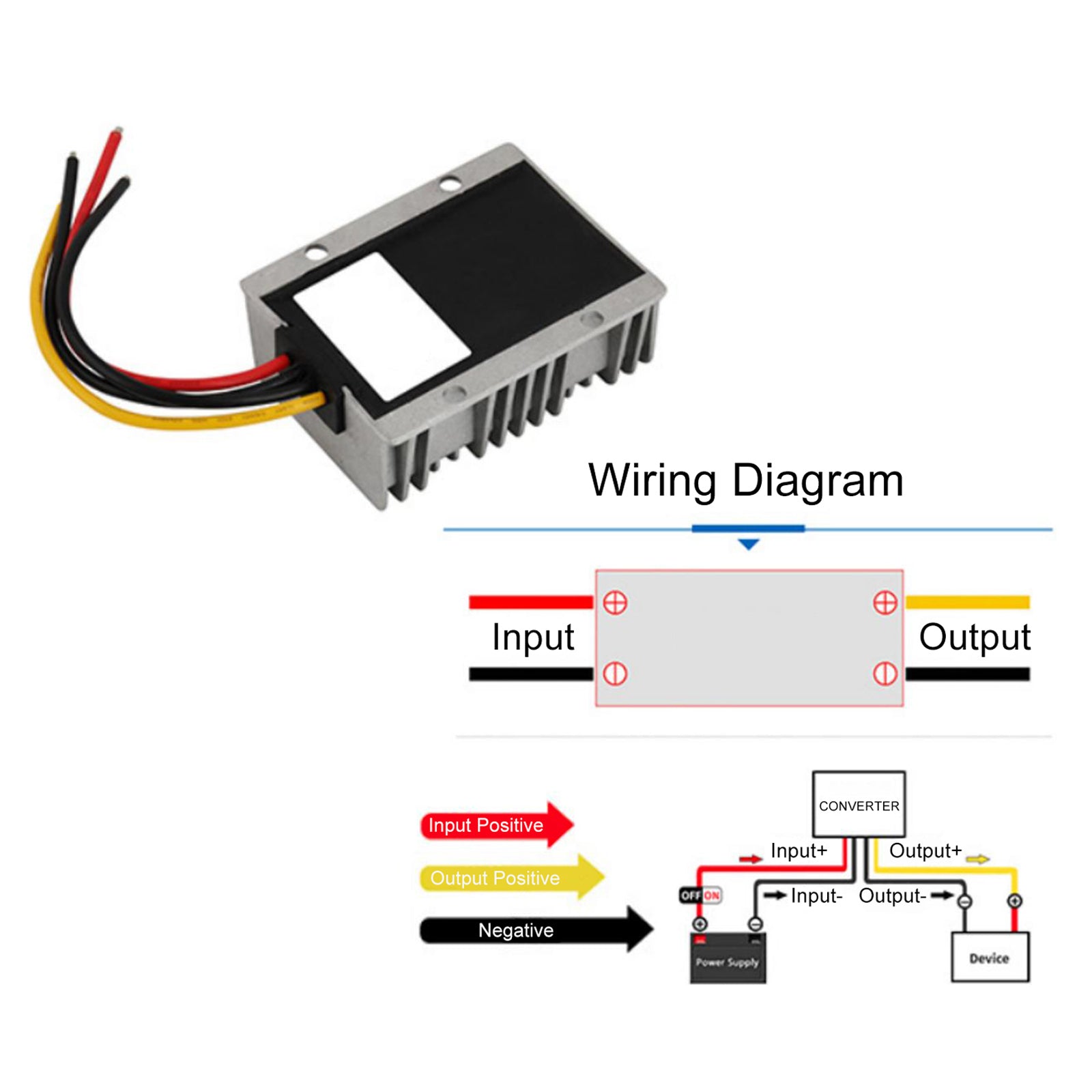 Convertisseur abaisseur de tension CC 24 V à 12 V 35 A 420 W