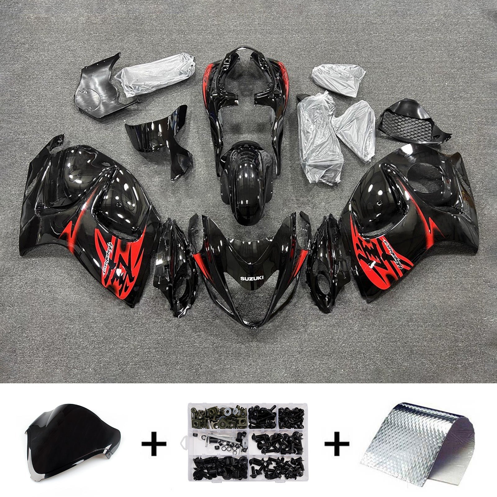 Kit de carénage injecté en plastique ABS pour Suzuki Hayabusa GSX1300R 2008-2020