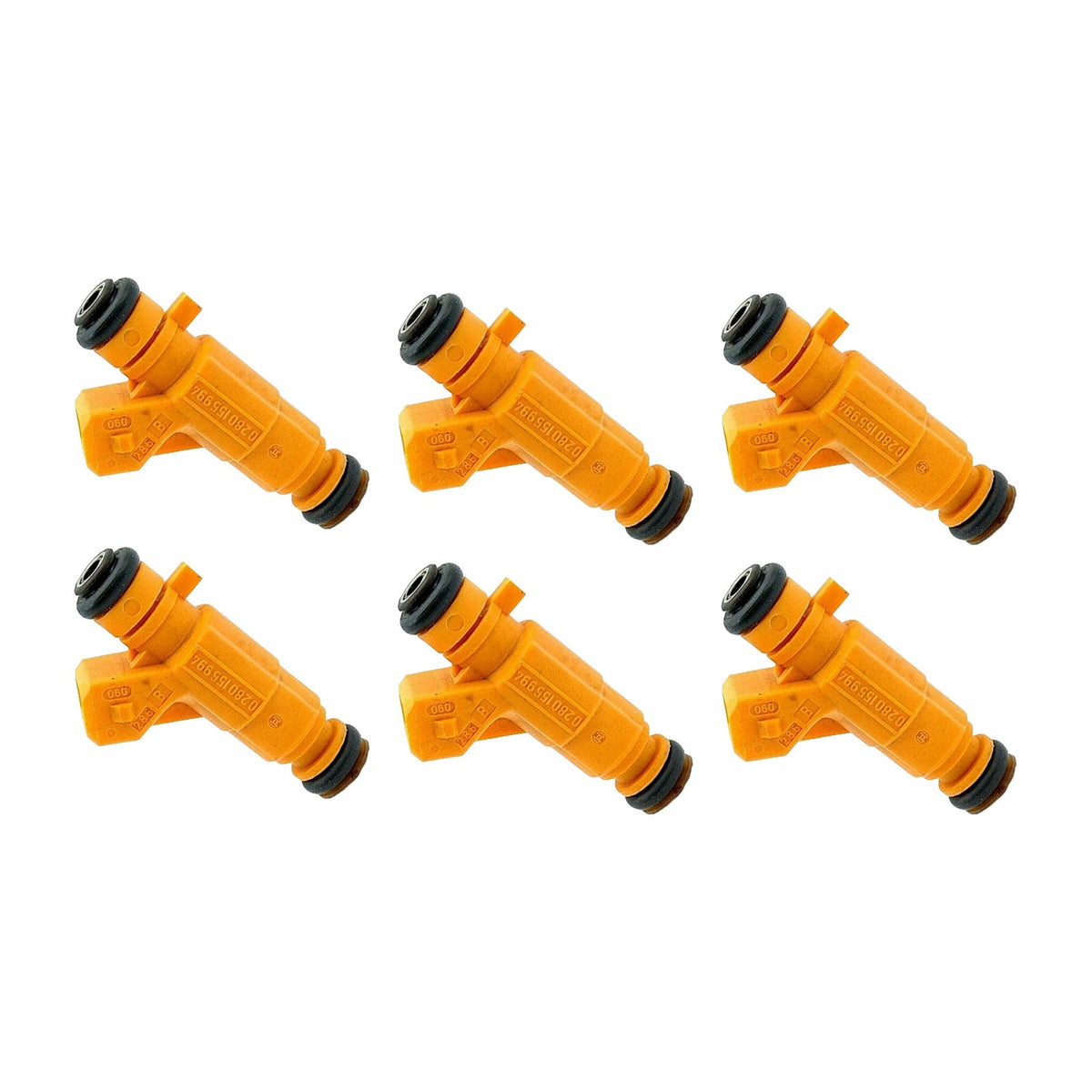 6 injecteurs de carburant pour Peugeot 607 et Renault Clio II (2000-2002) - Référence : 0280155994