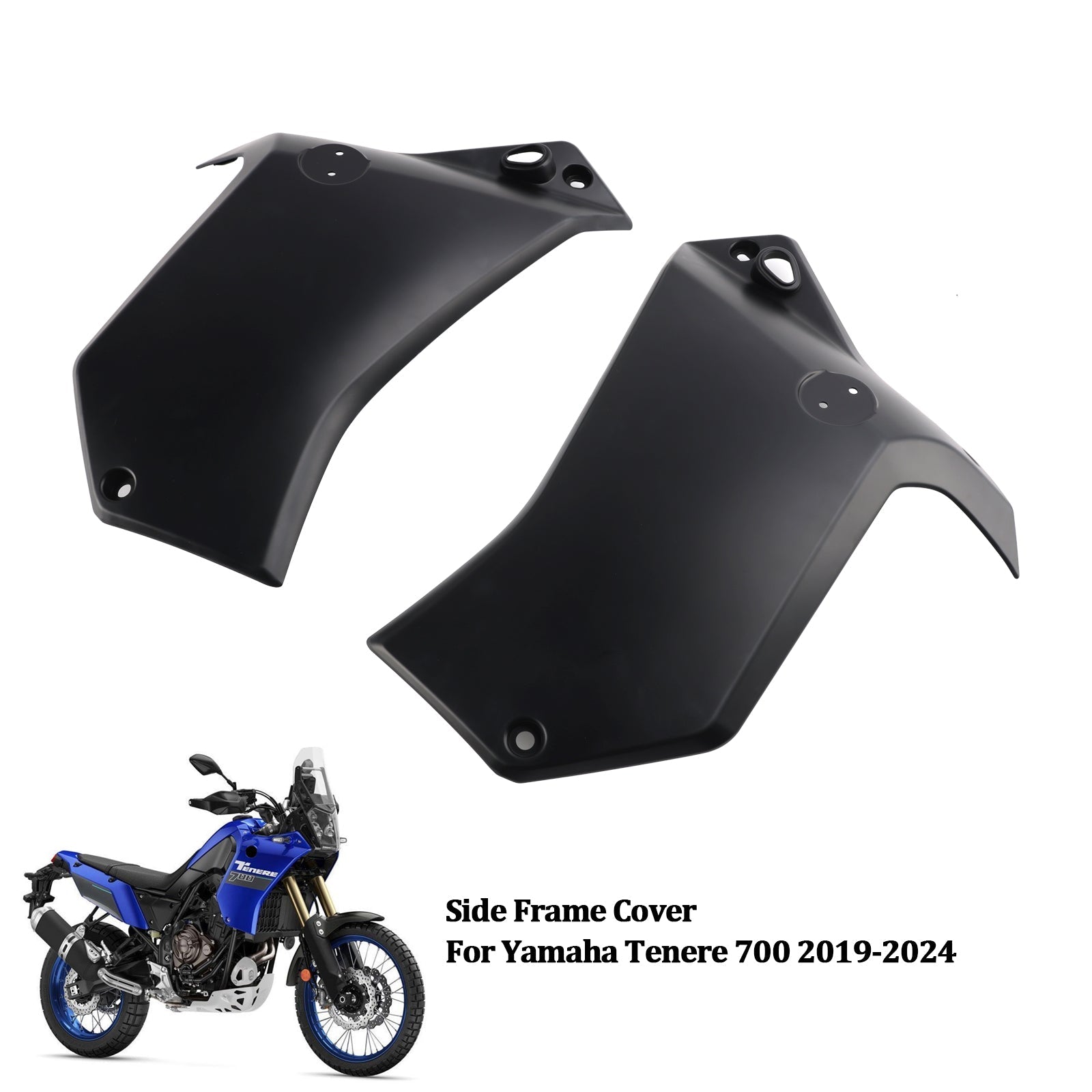 Couvercle de carénage de protection de panneau de cadre latéral pour Yamaha Tenere 700 2019-2024