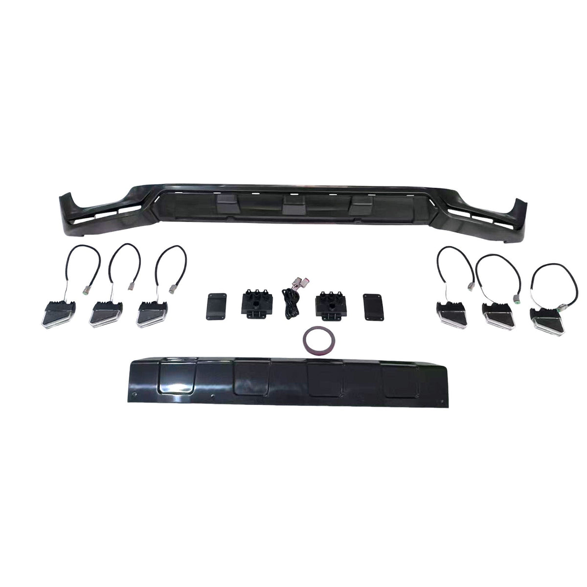 Voorbumperdiffuser compatibel met Mercedes-Benz G-Klasse W465 G450 G500 (vanaf 2025)