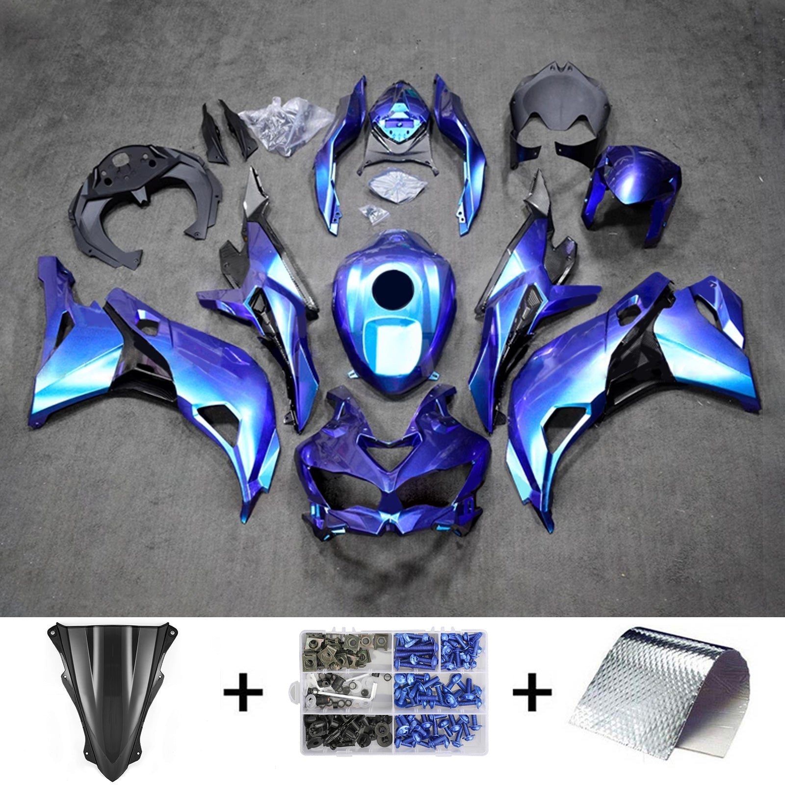 Kit Carenado Inyección Kawasaki Ninja ZX-25R ZX-4R ZX-4RR 2019-2024