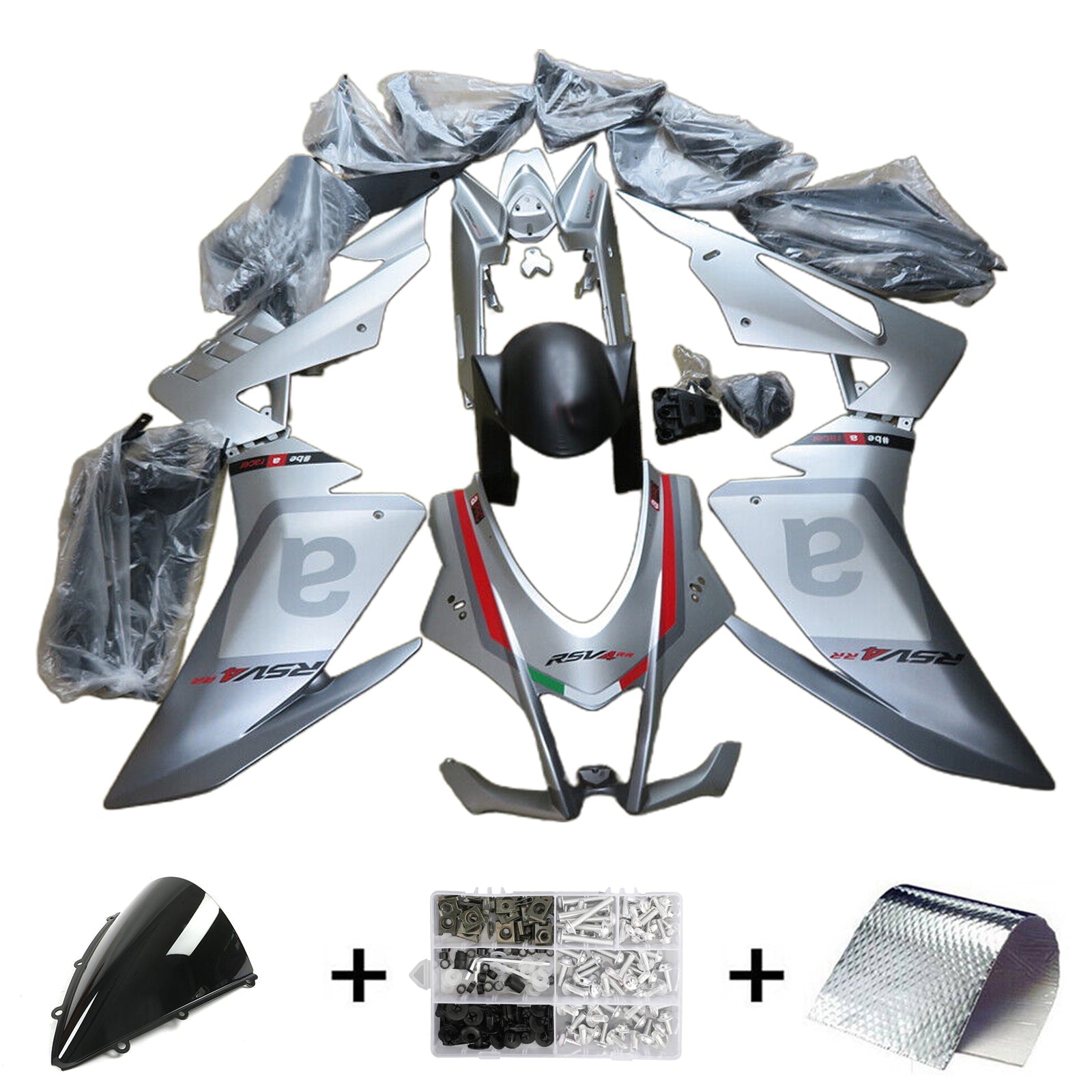 Amotopart Aprilia RSV4 1000 2009-2015 Kit de carenado de carrocería de plástico ABS