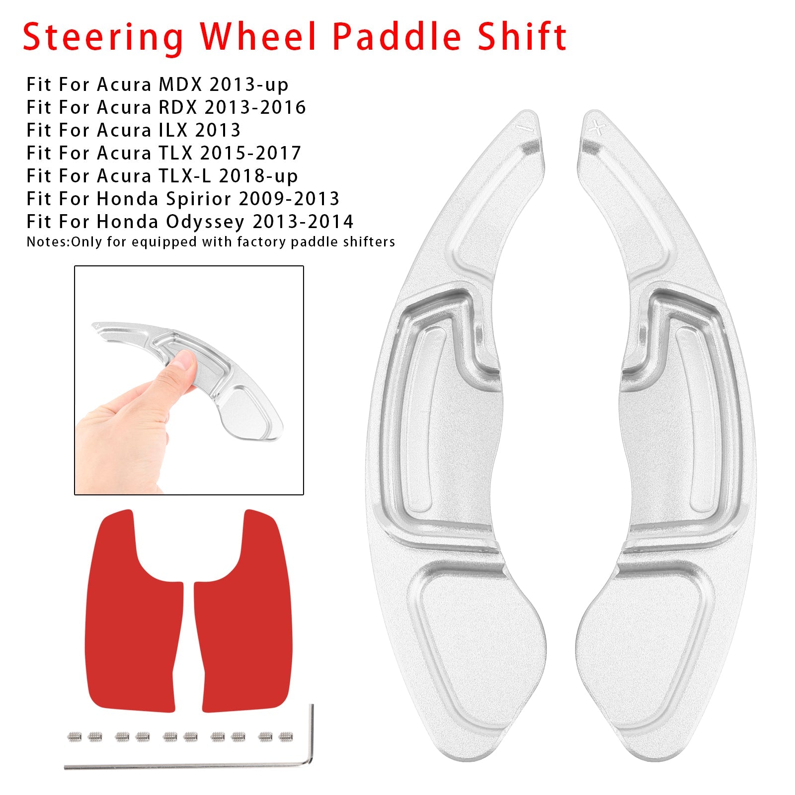 EXTENSIÓN DEL CAMBIO DE VELOCIDAD PALETS VOLING VOLING PARA ACURA MDX RDX TLX en aluminio