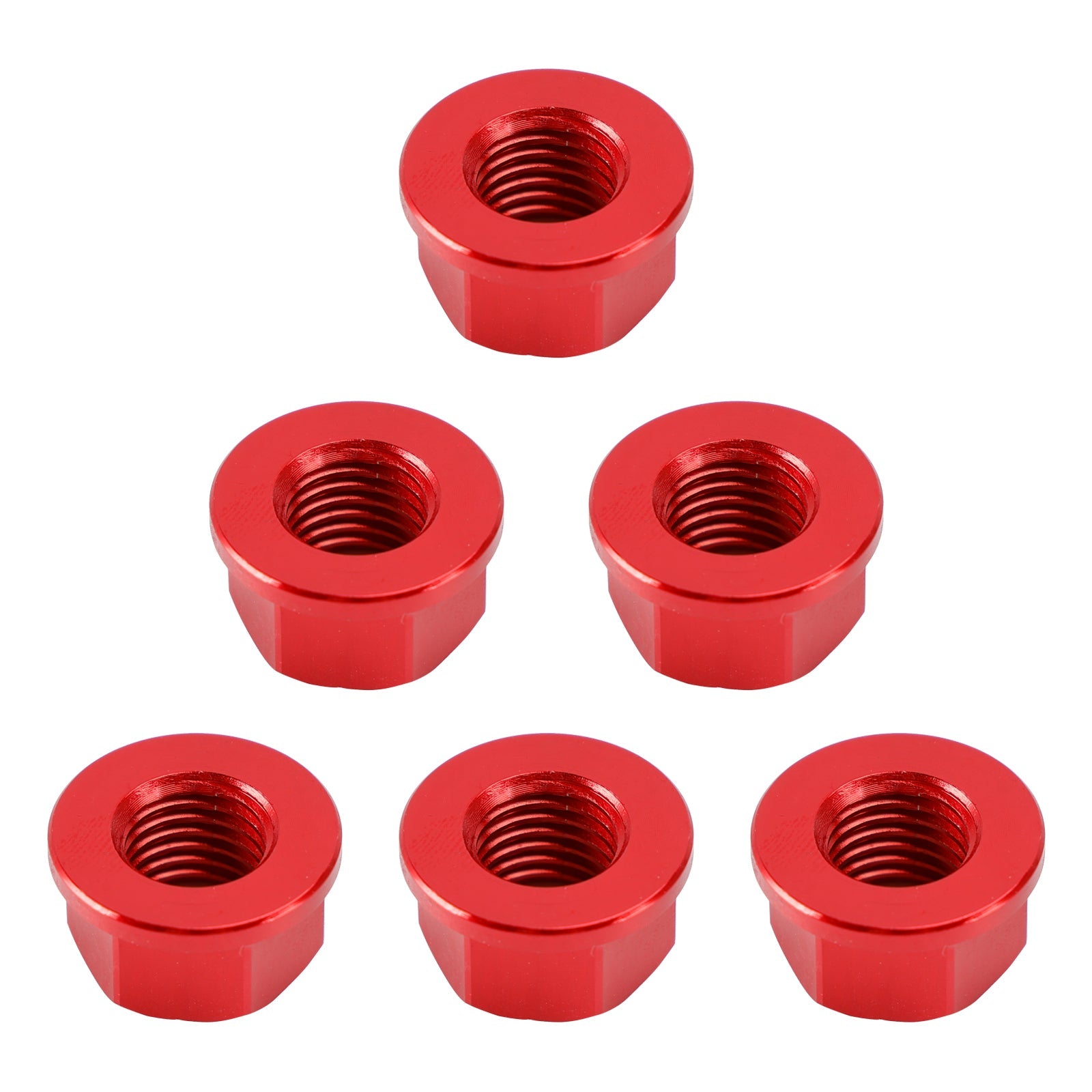 Kit Dado Corona M10x1.25 Rosso per Yamaha YZF-R1 98-14 R3 15-18 YZF-R6 03-21