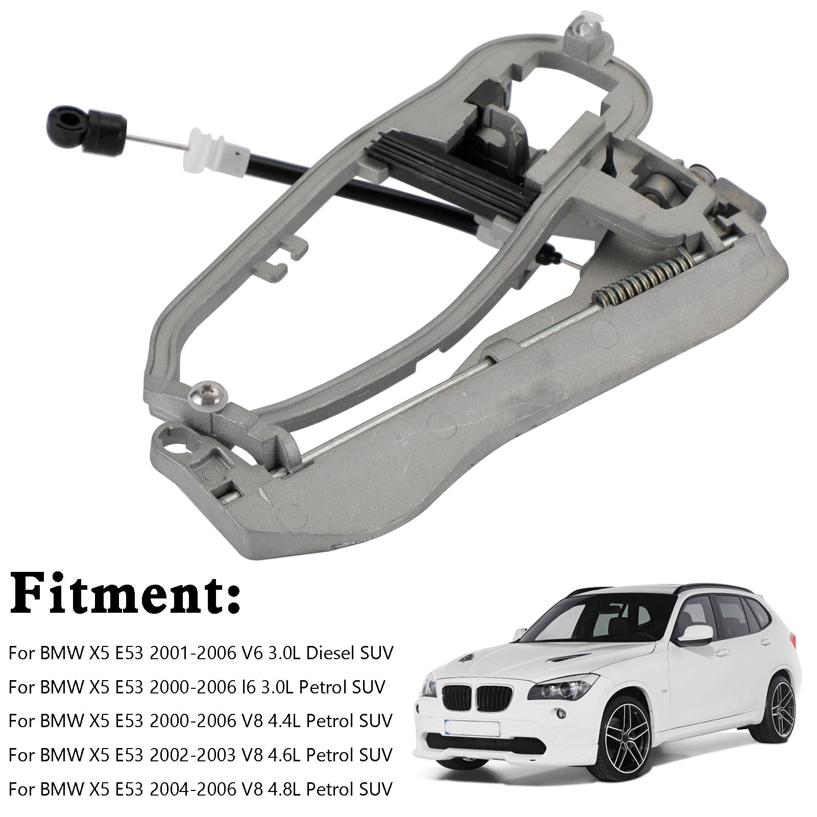 Frontal Rroite Conducteur Côté Portes Poignée Transporteur Pour BMW X5 E53